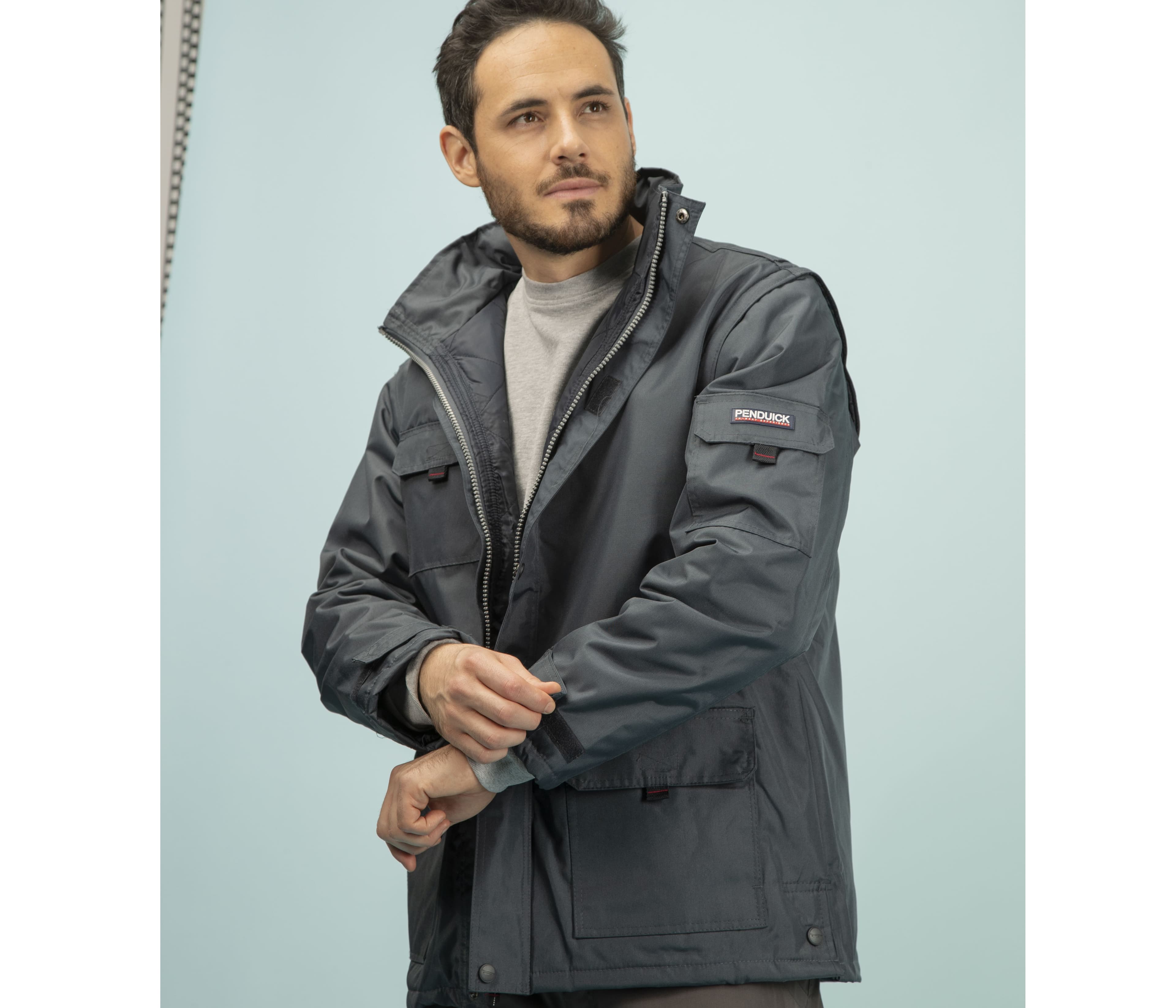 Veste doublée manches amovibles