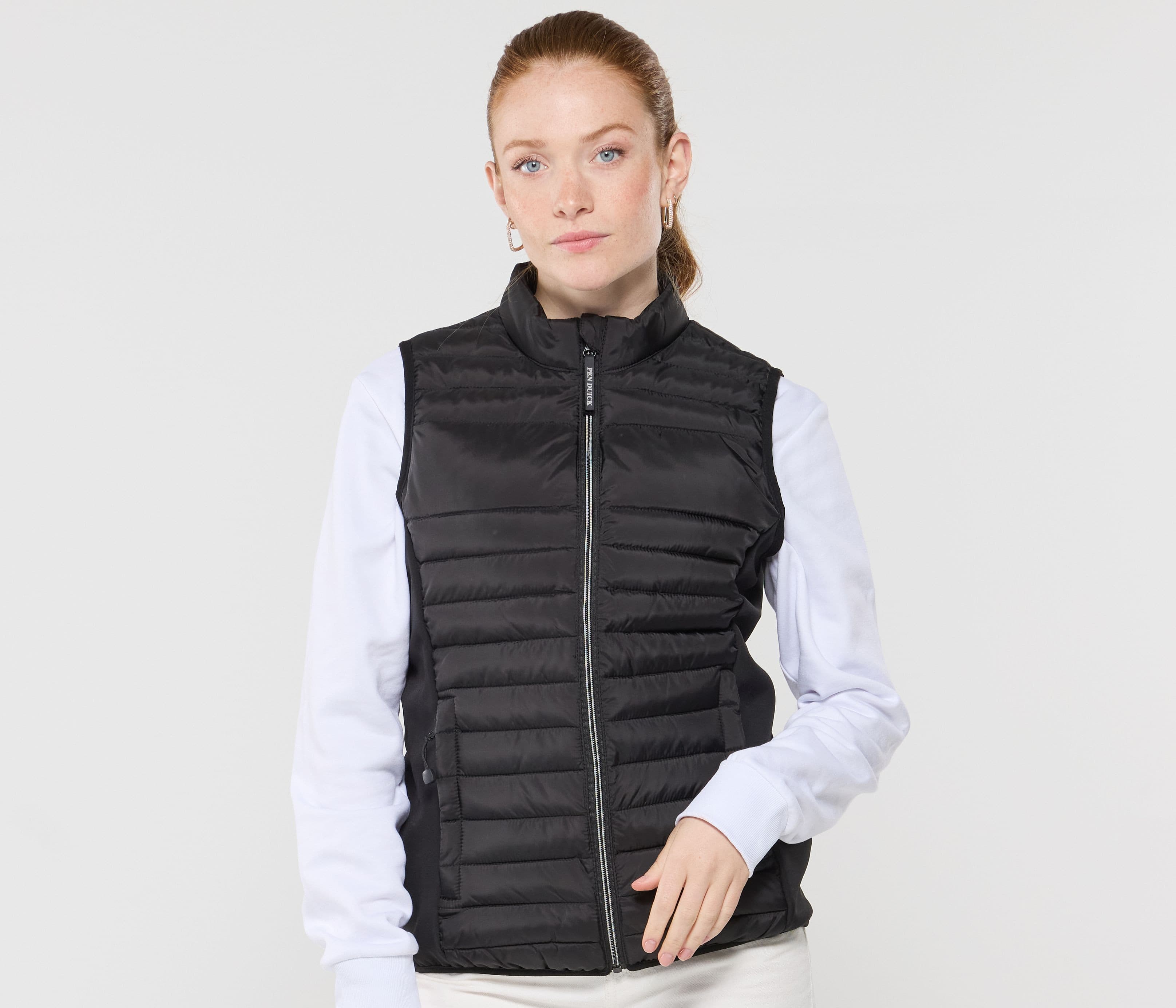 Bodywarmer bi-matière femme