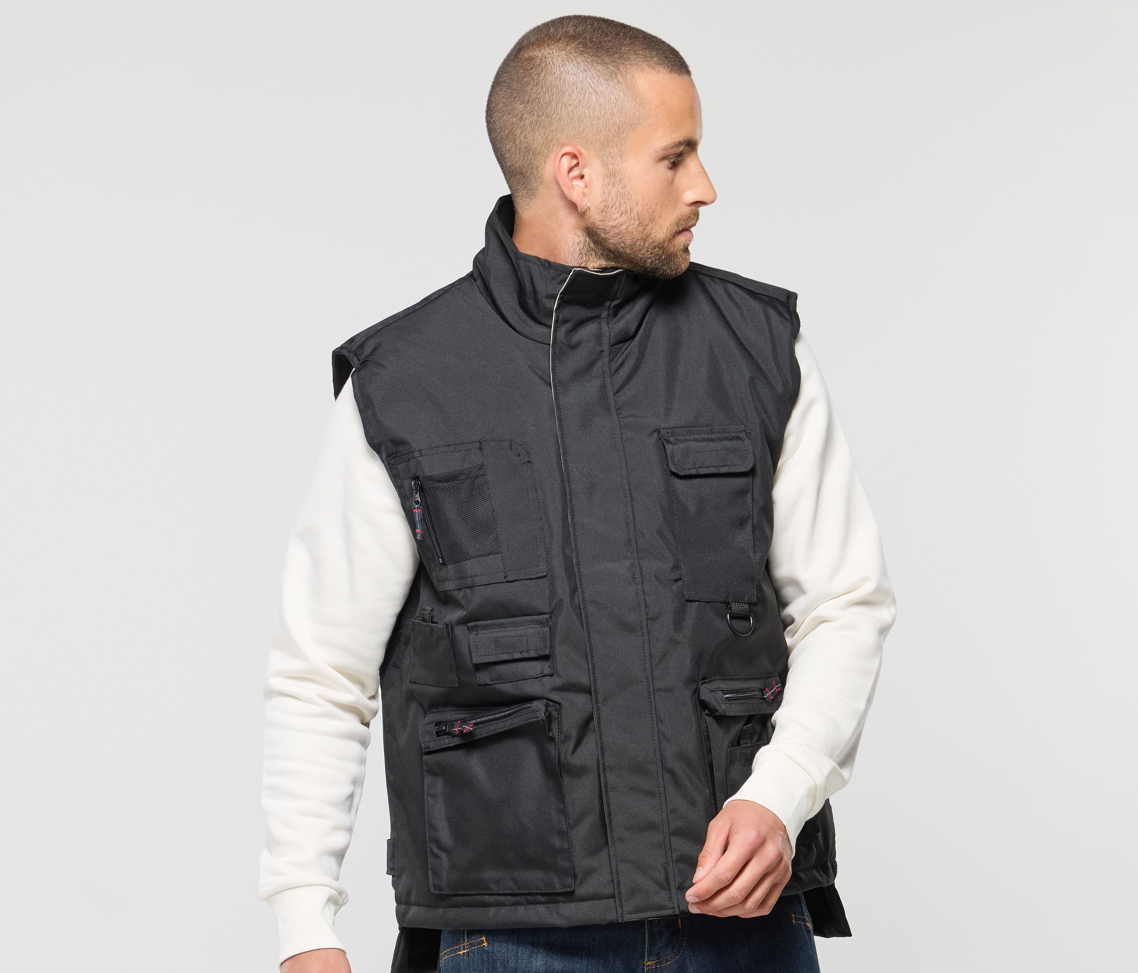 Bodywarmer multi-poches doublé polaire