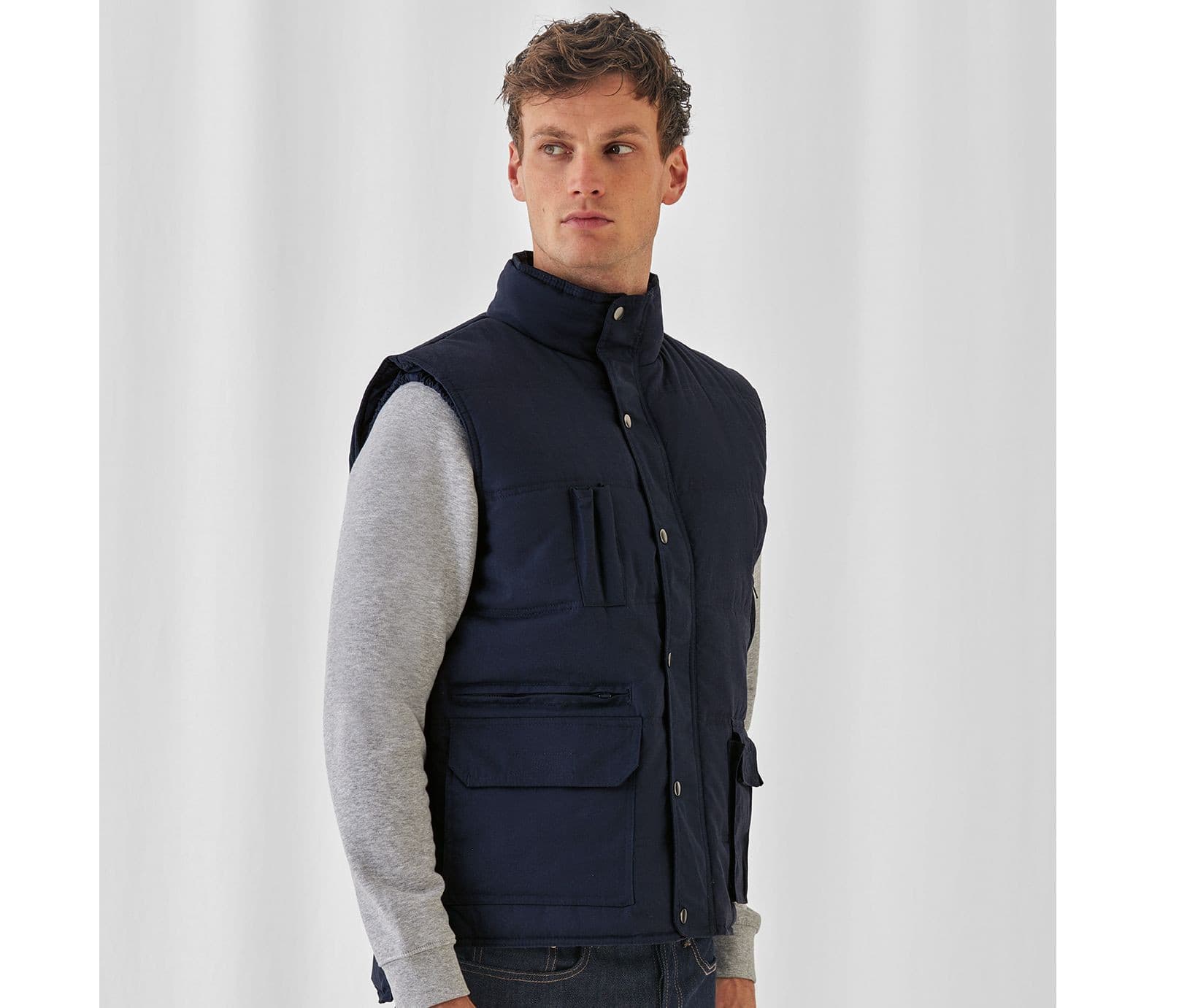 Bodywarmer multi-poches polycoton