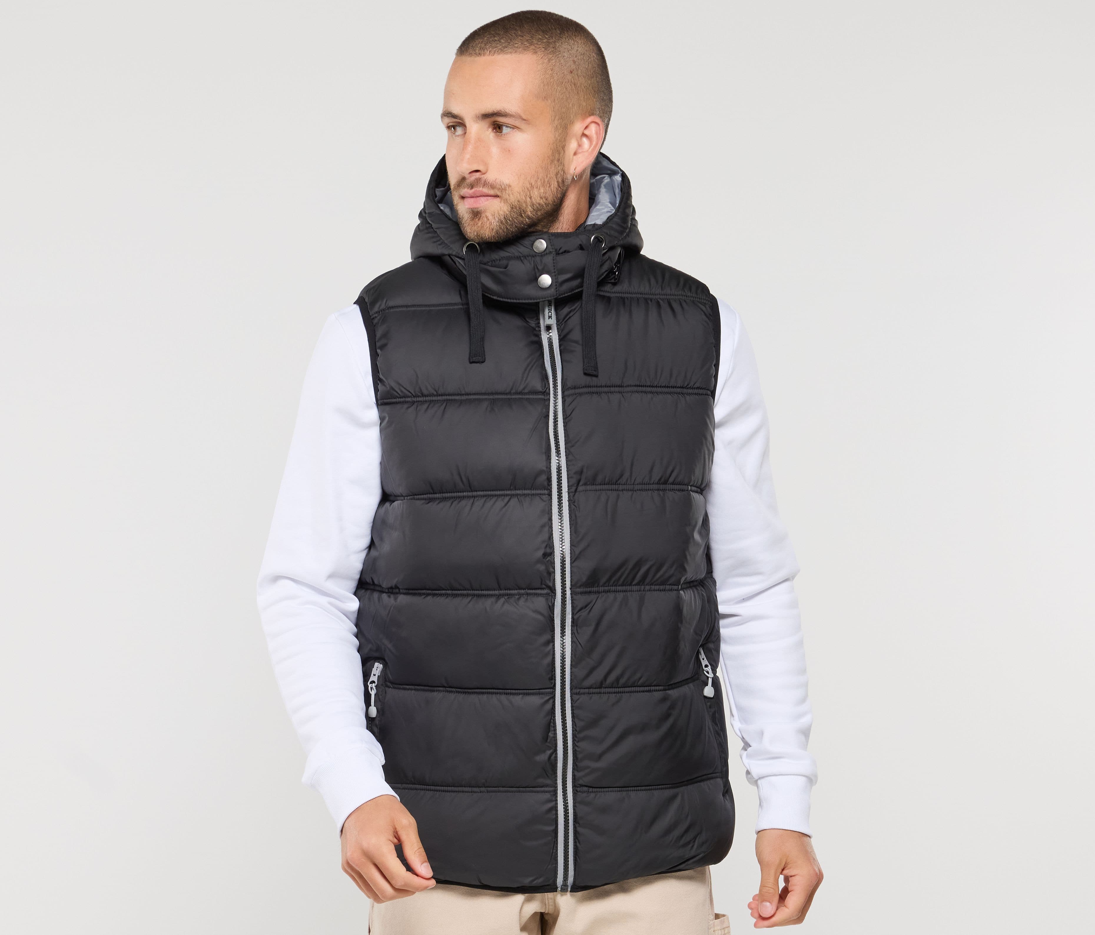 Bodywarmer doudoune homme avec capuche