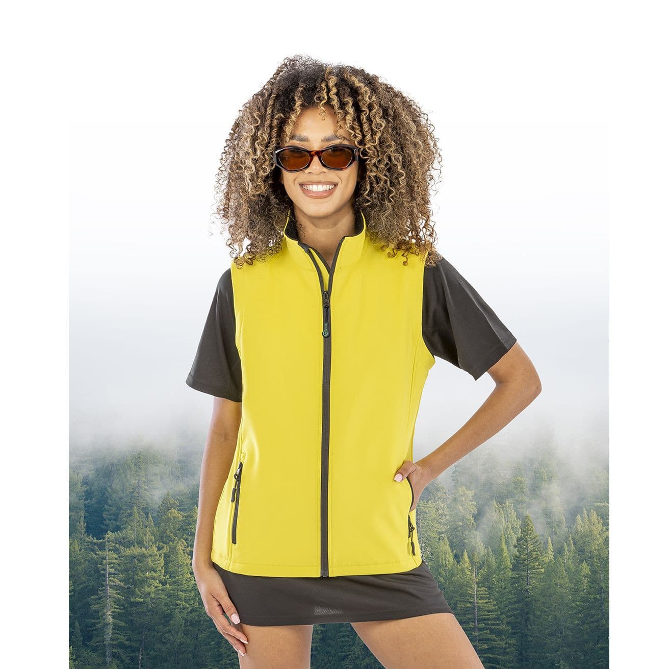 Bodywarmer Softshell imprimable femme
