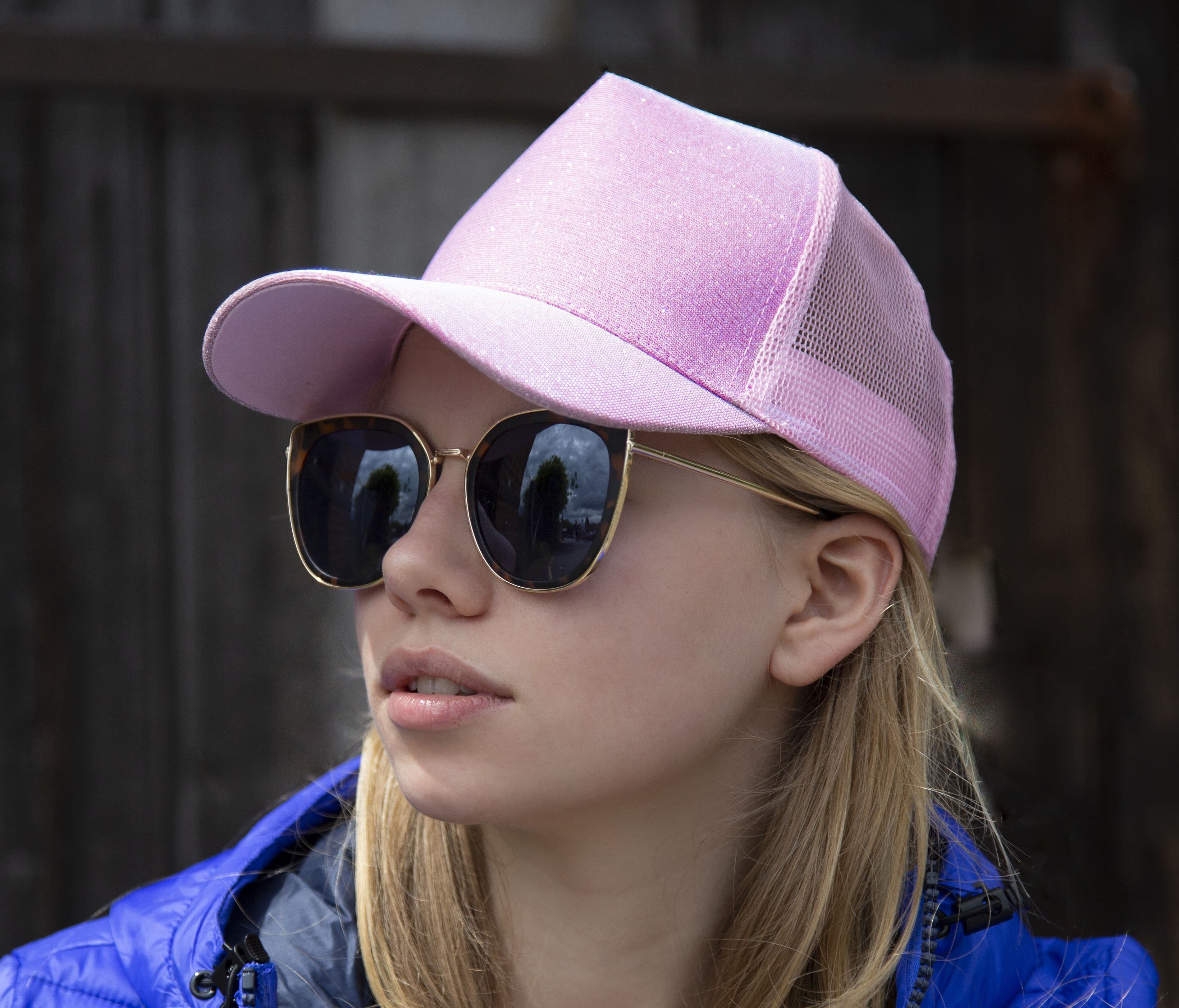 Casquette américaine pailletée