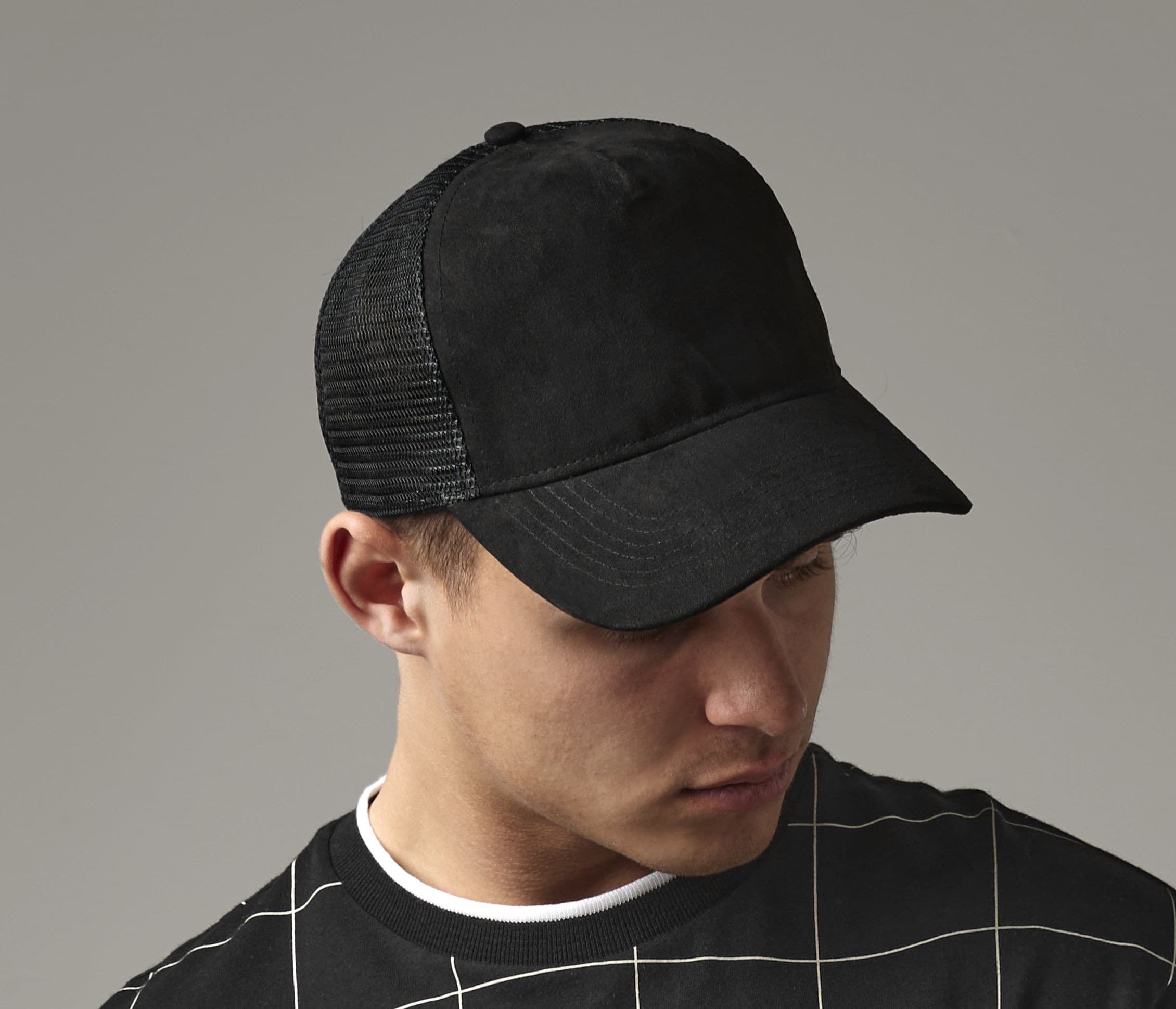 Casquette filet en daim