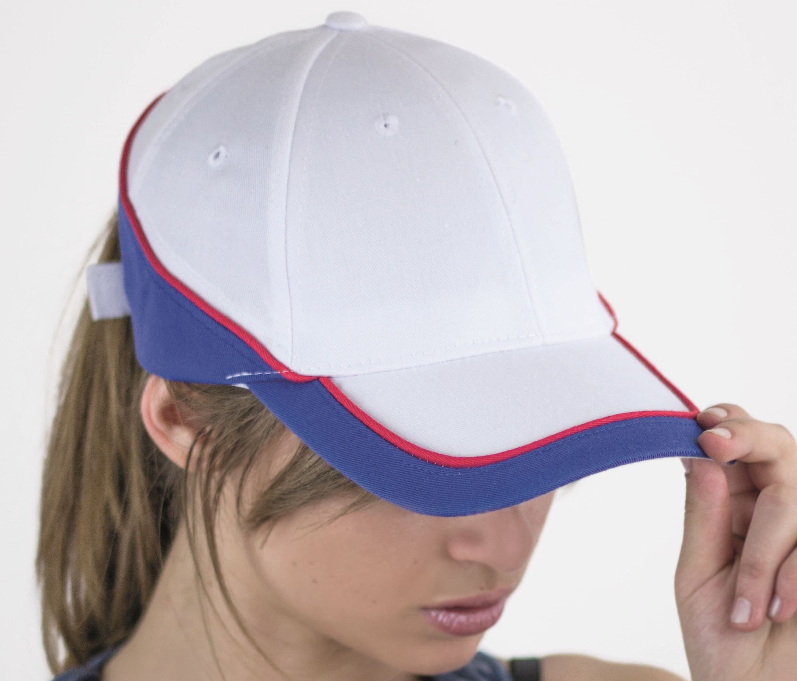 Casquette 6 pans contrastée