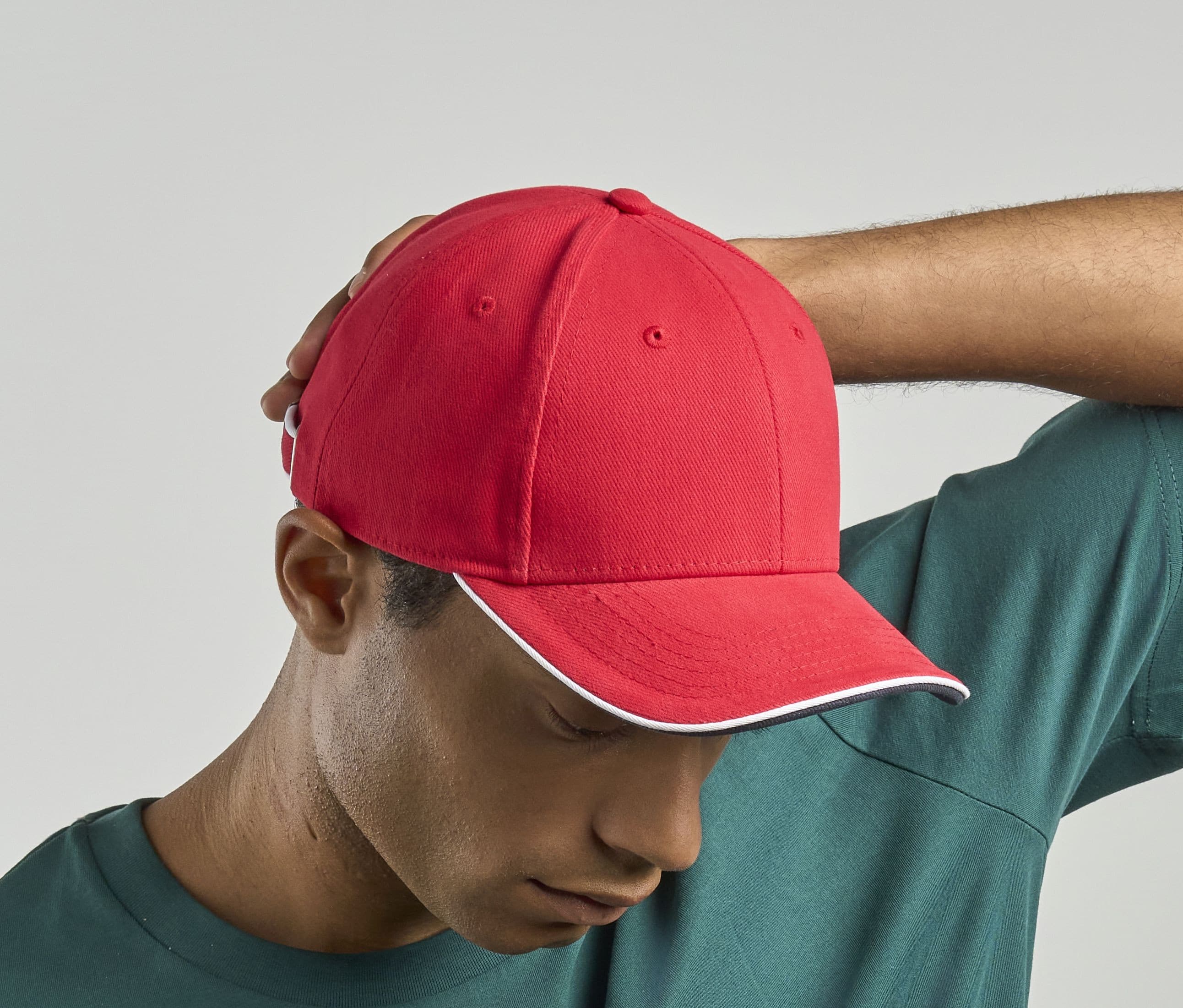 Casquette 6 pans contrastée