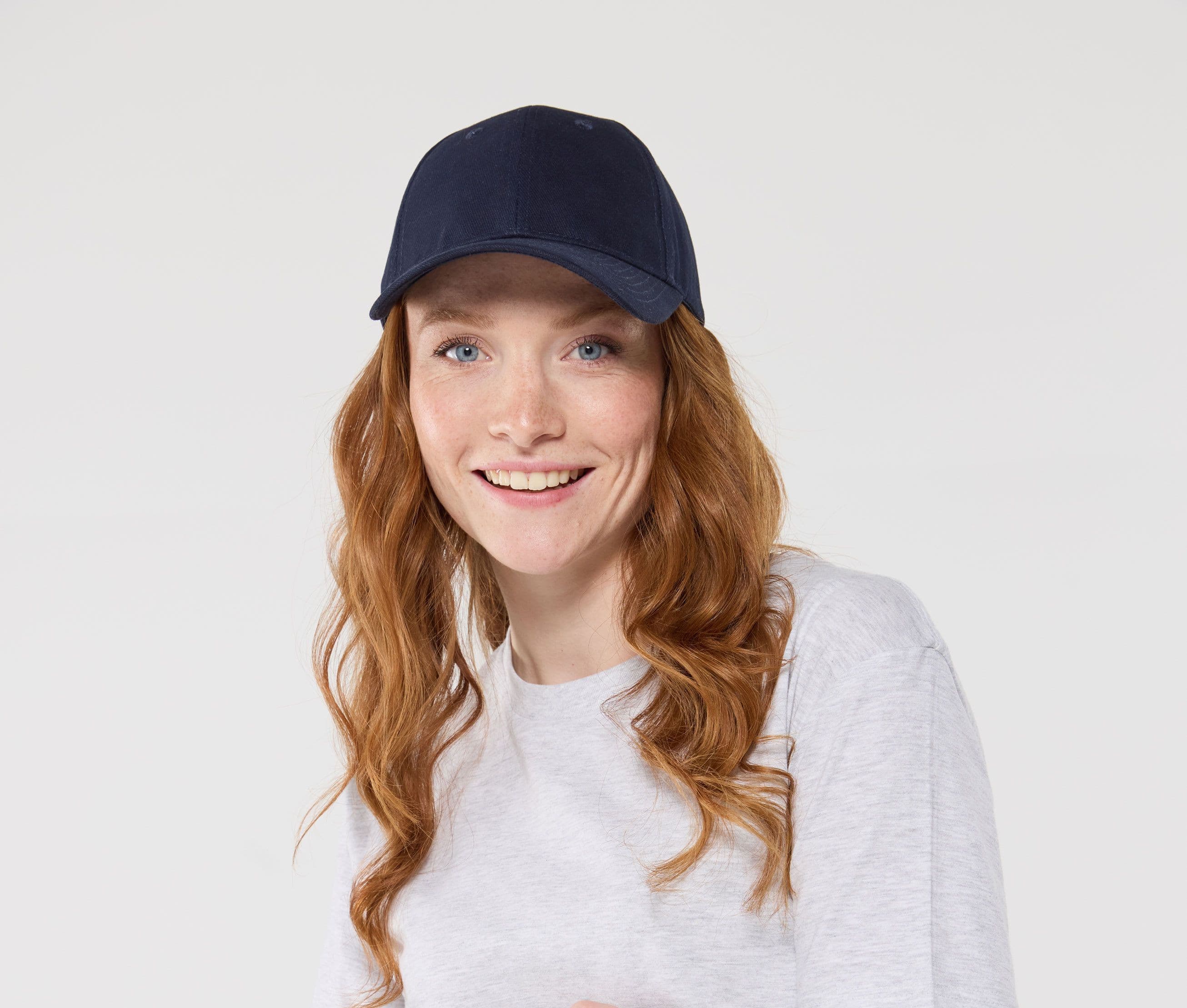 Casquette coton brossé 6 pans