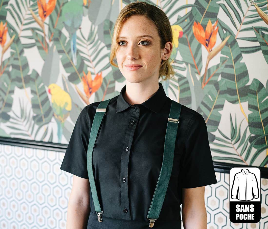 Chemisette polycoton femme