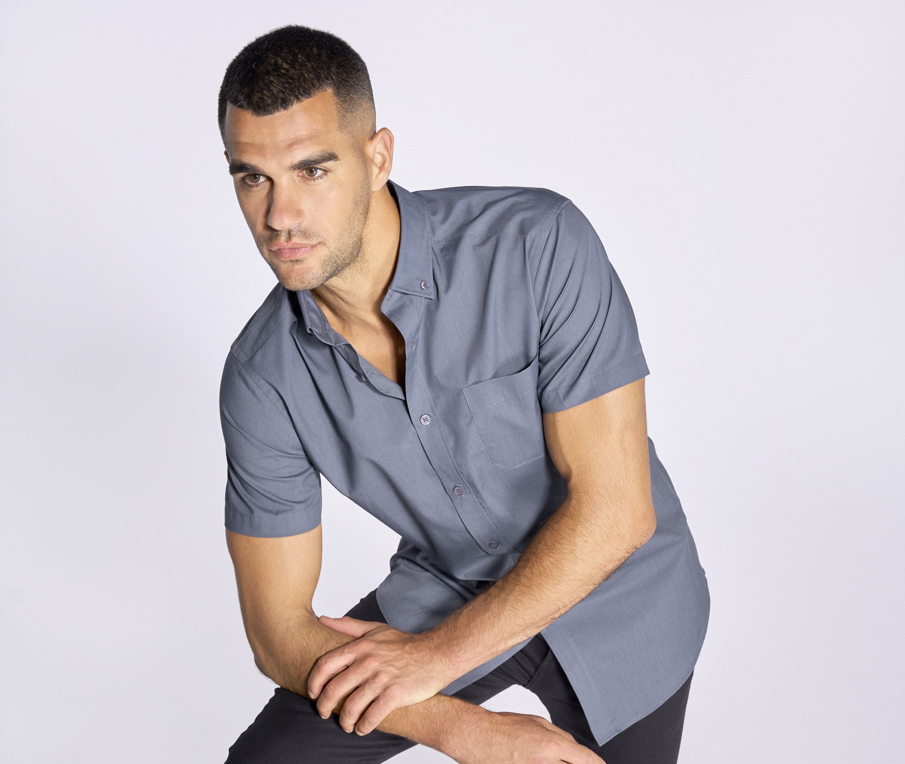 Chemisette popeline homme