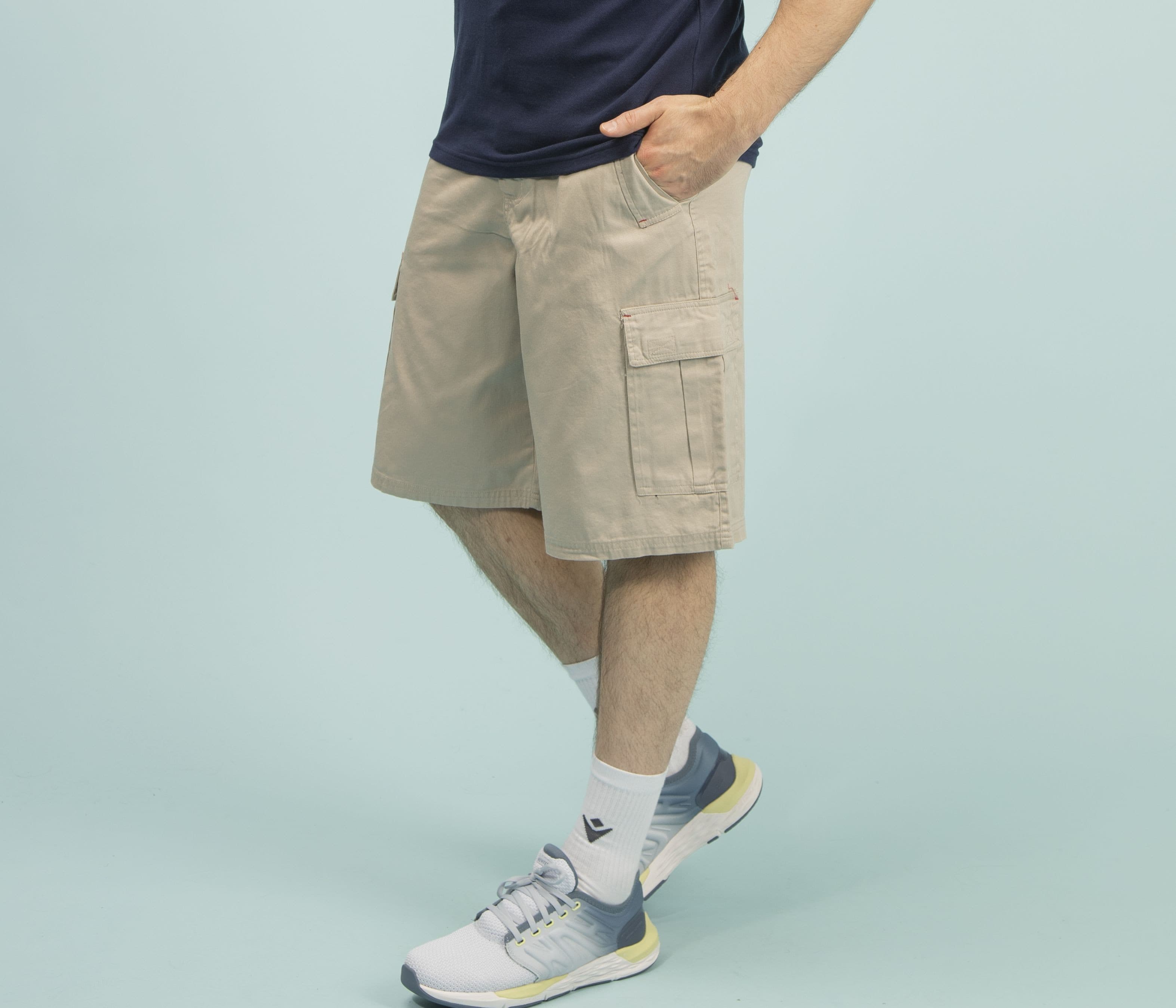 Bermuda poches plaquées en coton léger