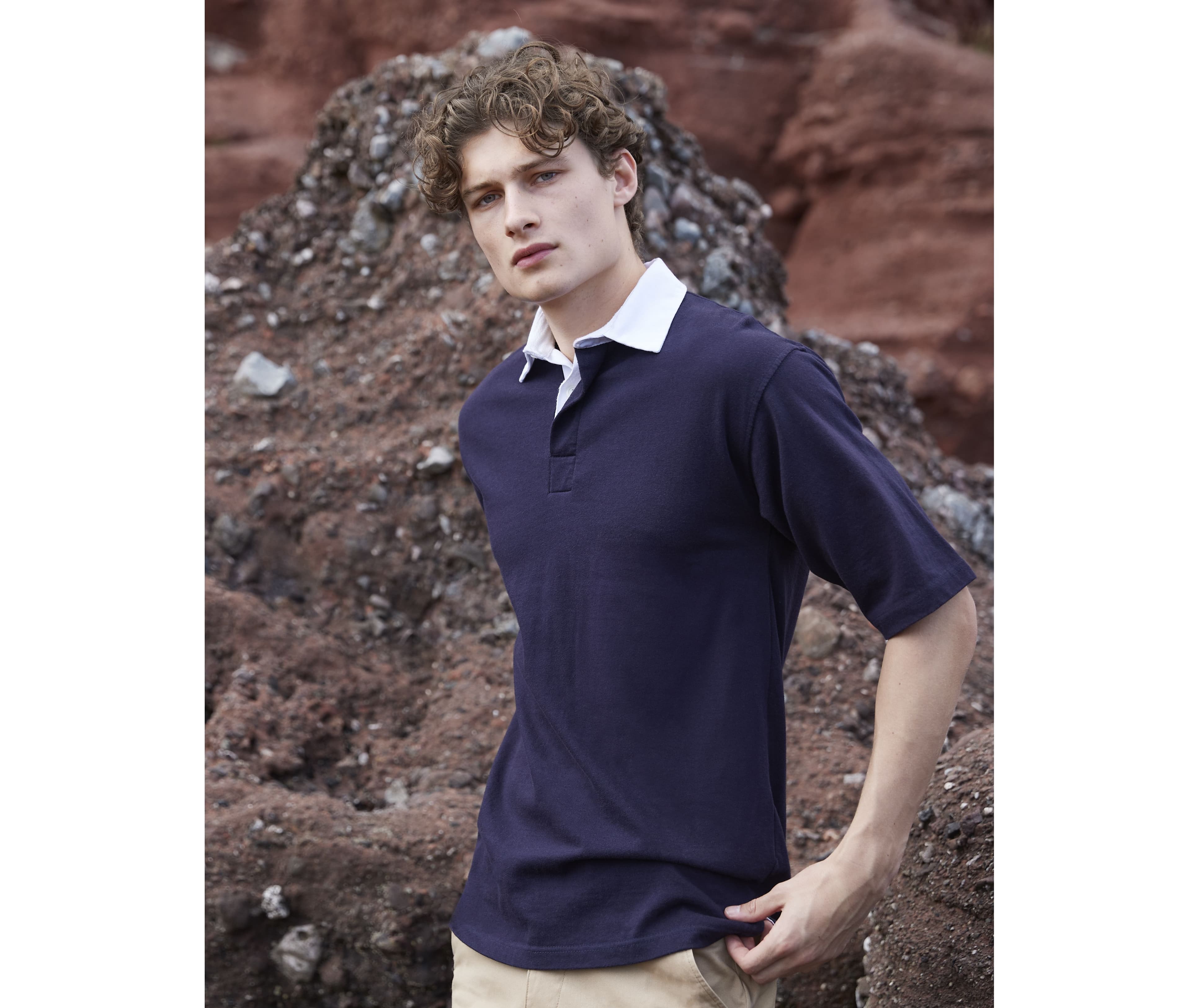 Polo rugby manches courtes