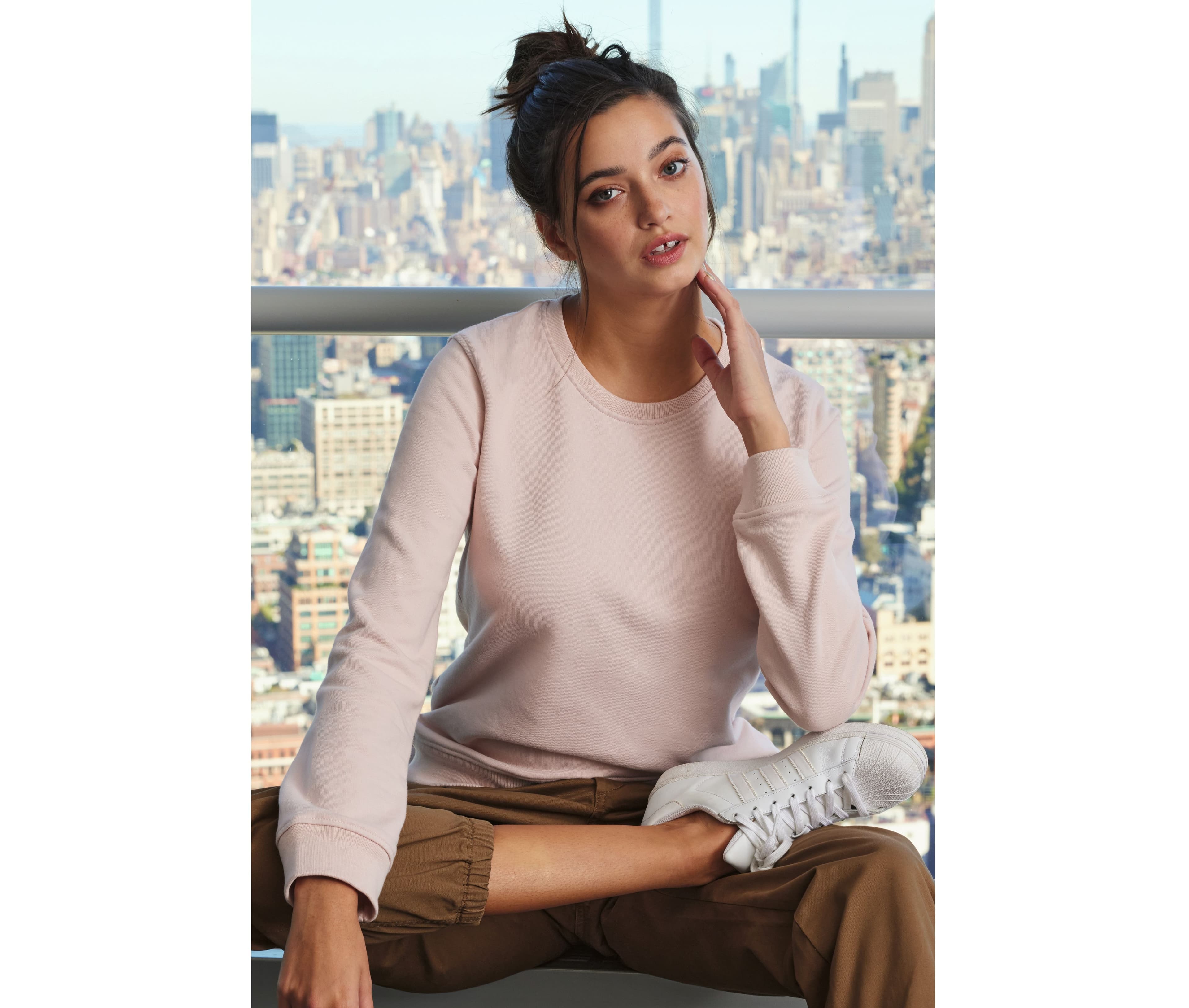 Sweat col rond organique femme