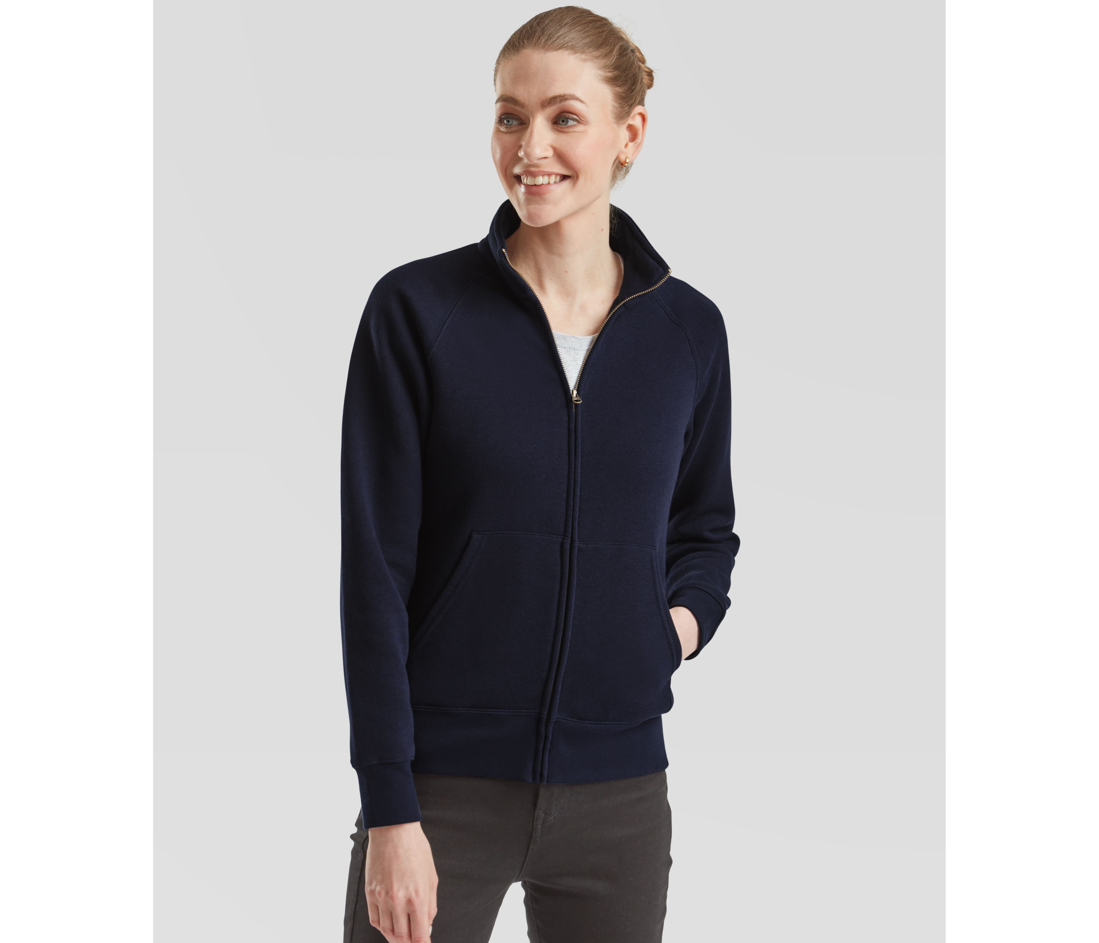 Sweat femme grand zip