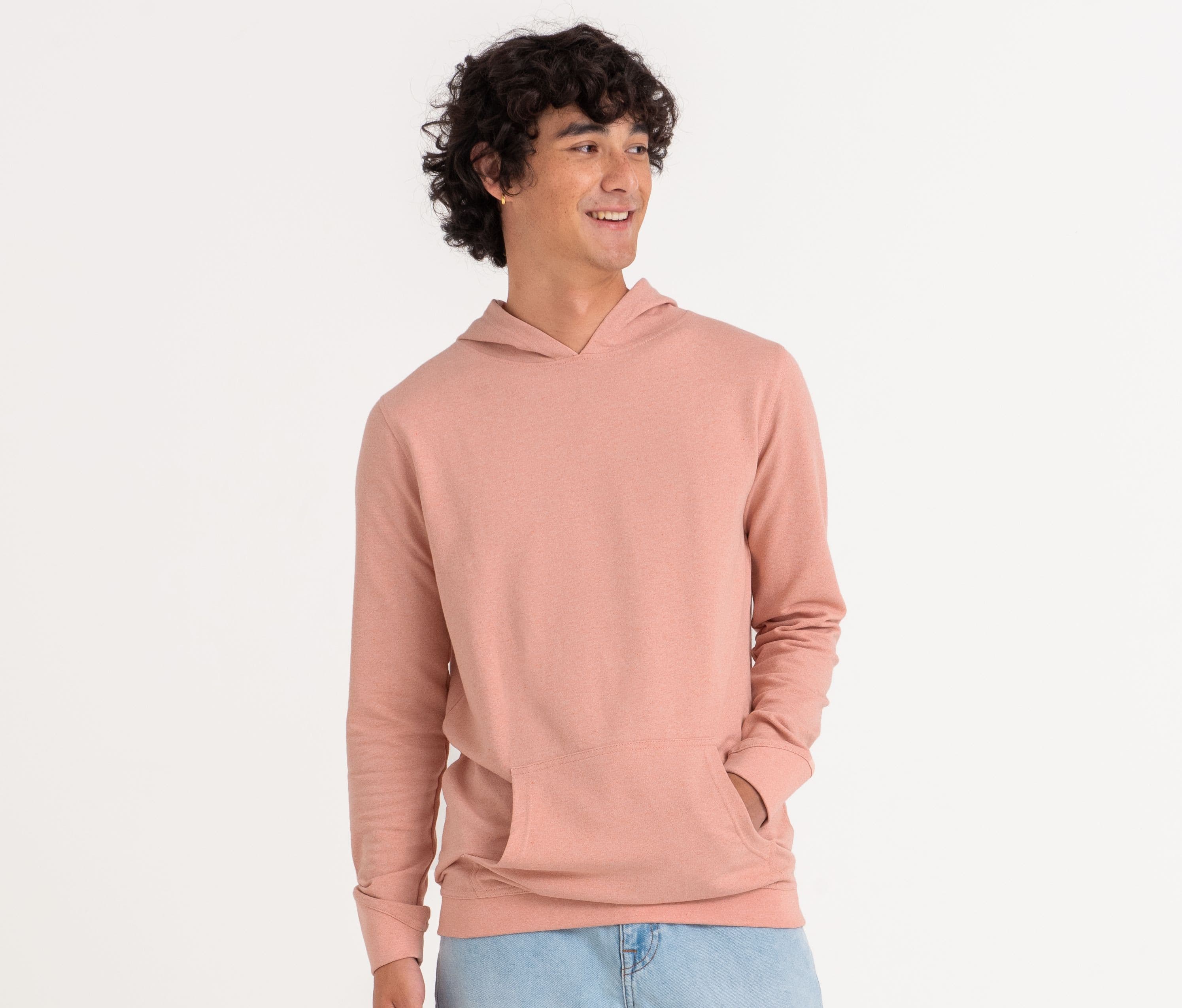 Sweat capuche en coton régénéré