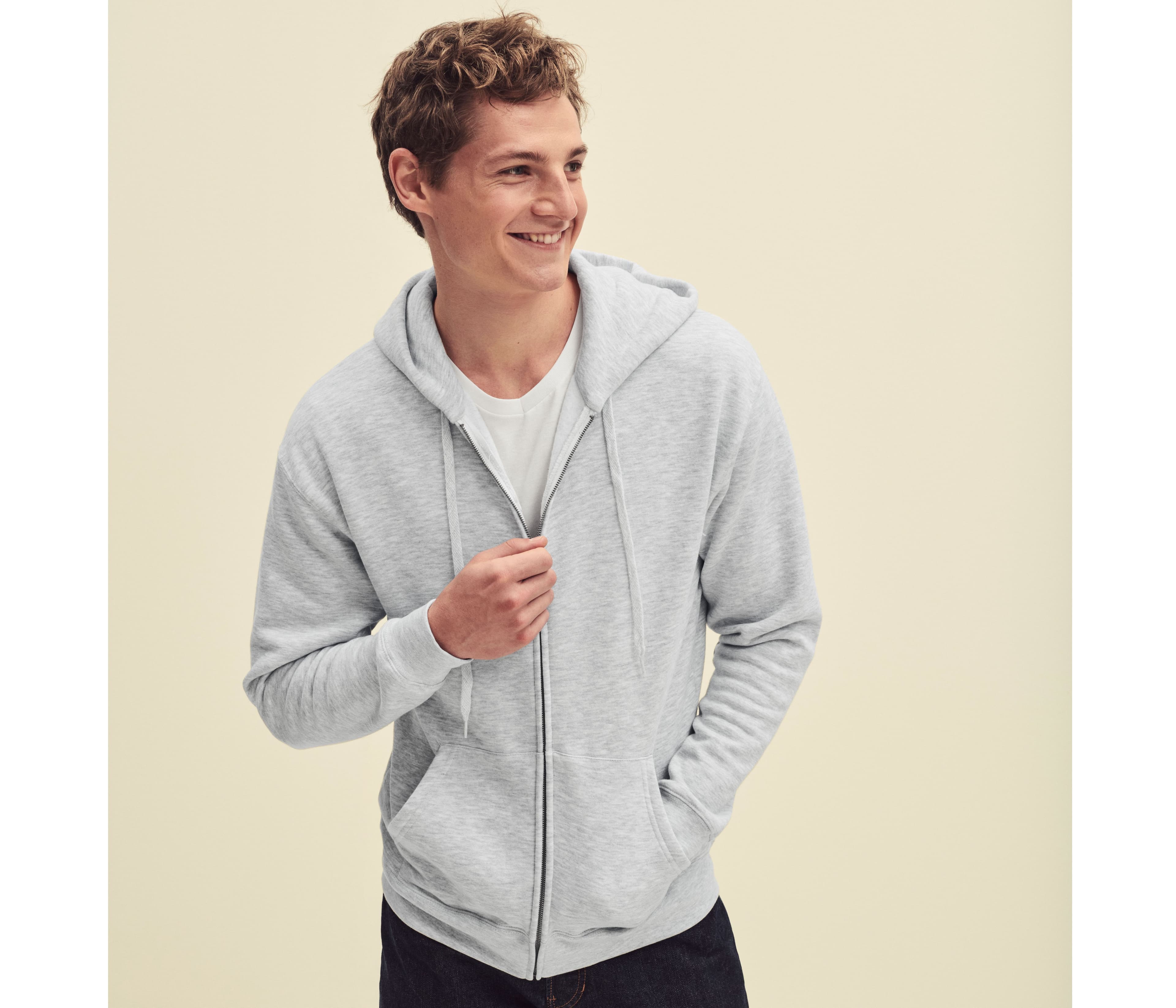 Sweat capuche grand zip 280