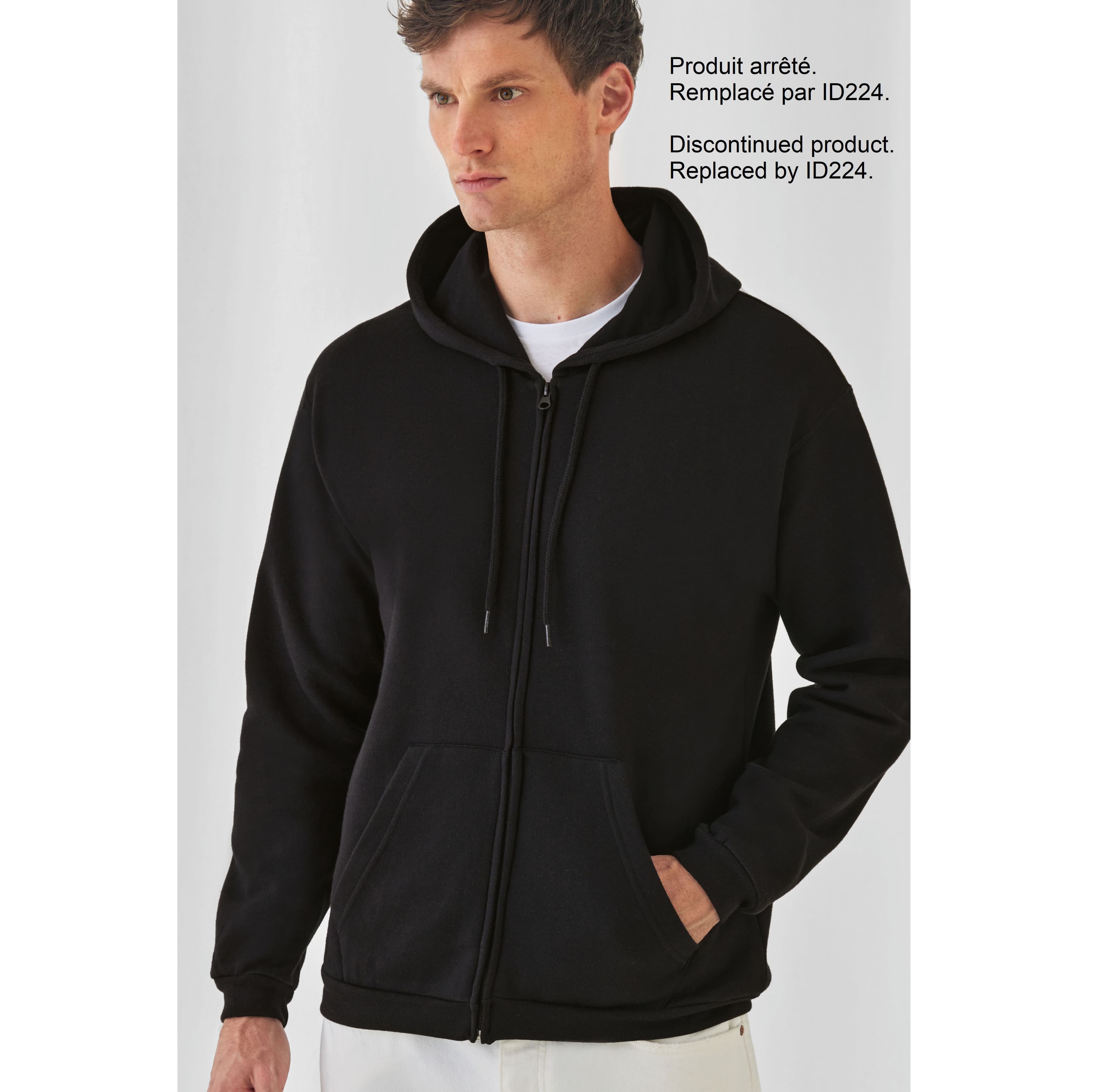 Sweat ID.205 grand zip capuche
