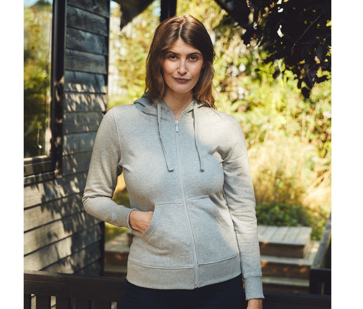 Sweat capuche zippé femme