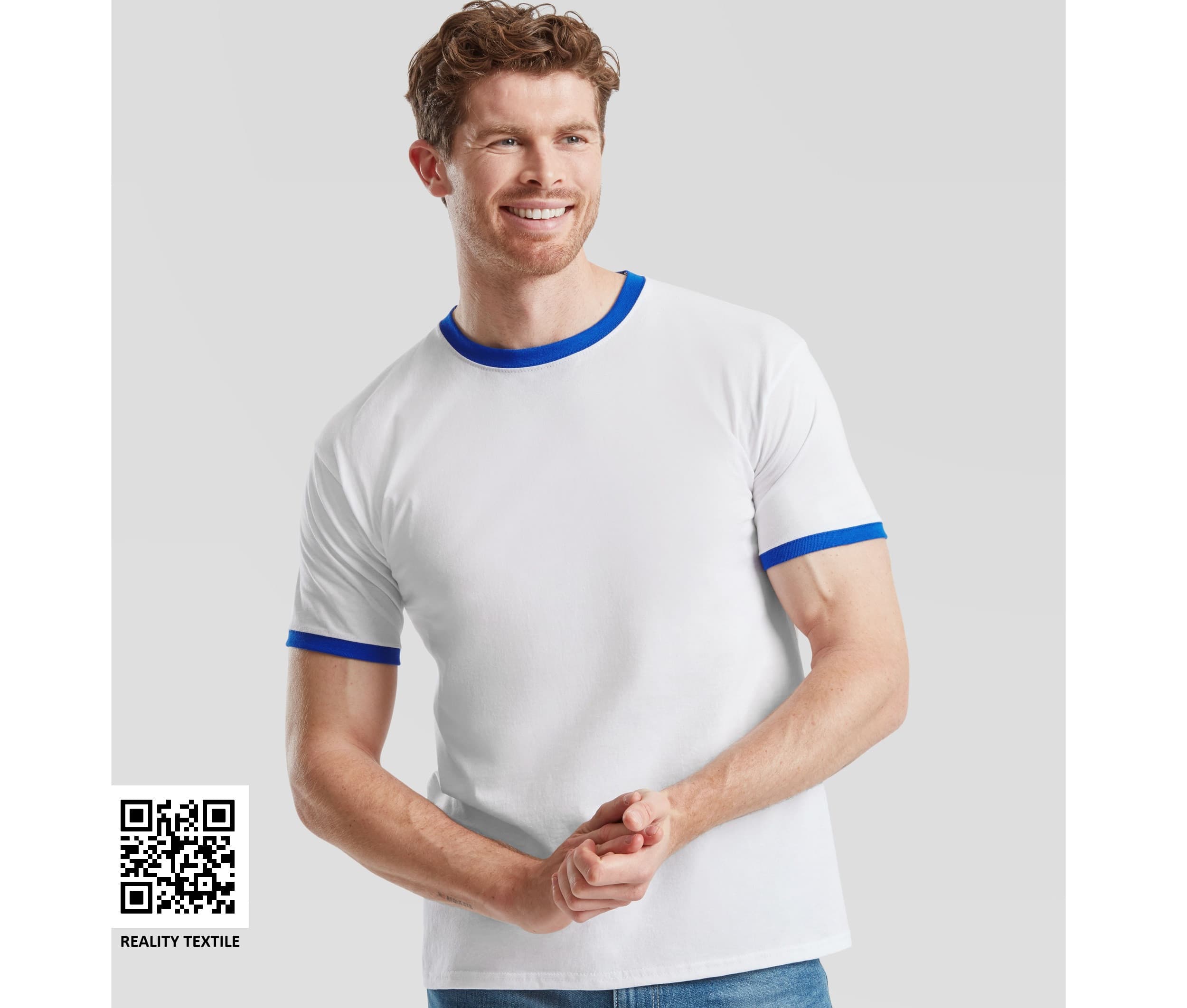 Tee-shirt bords côtes contraste