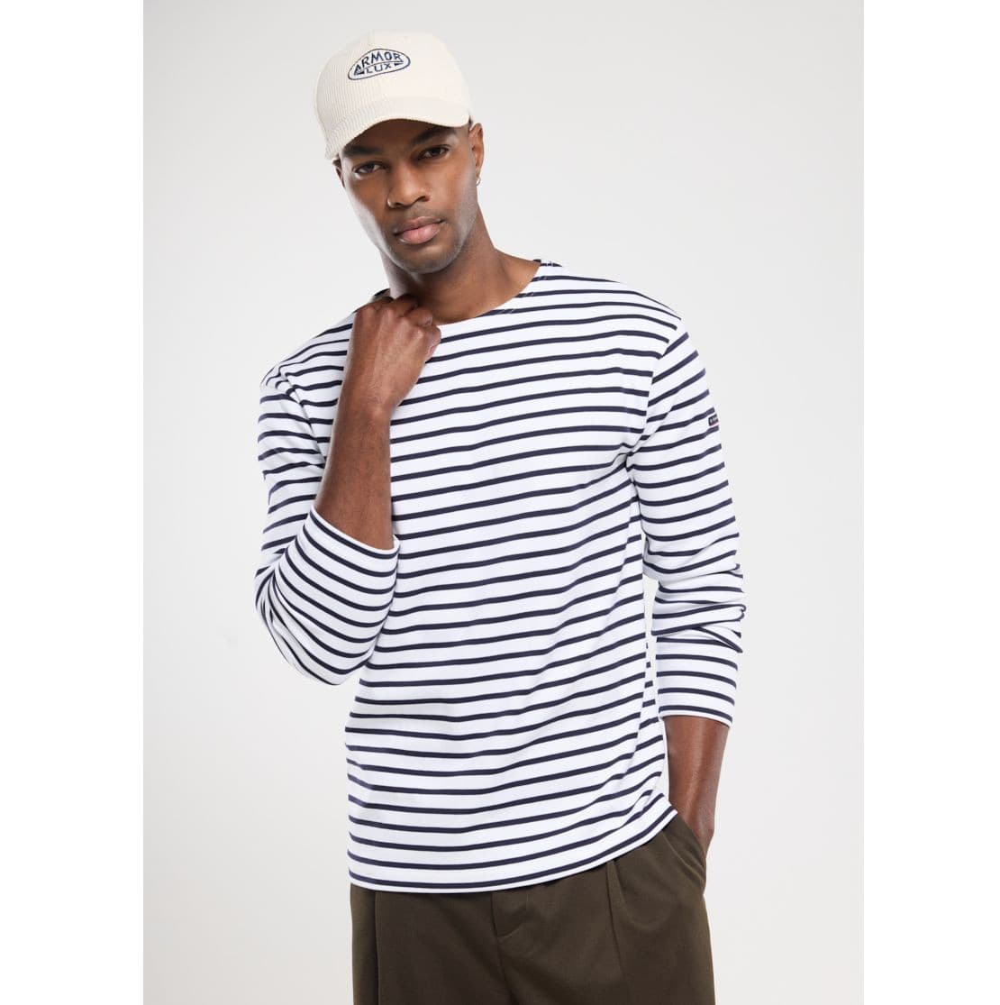 Tee-shirt à rayures manches longues