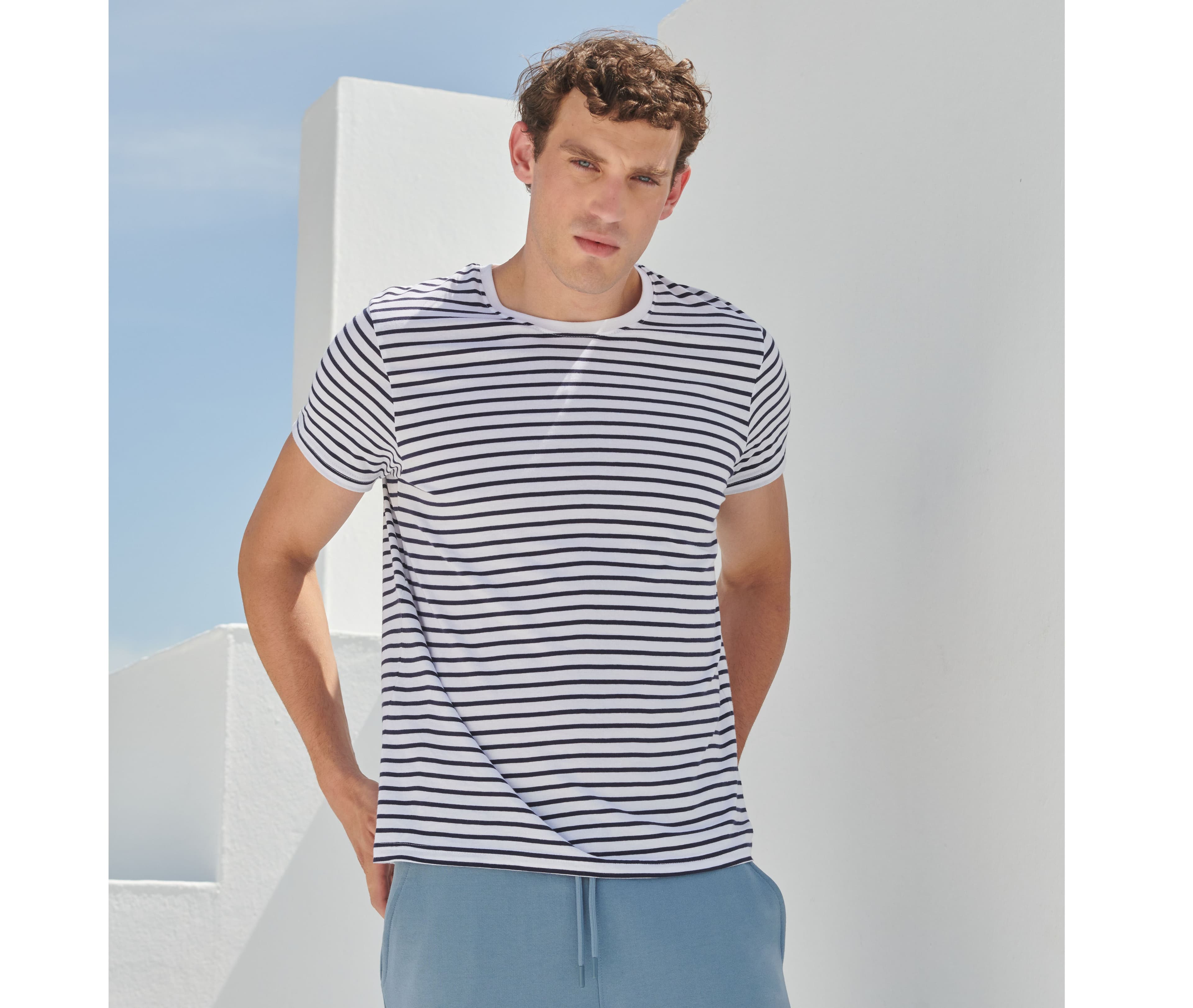 Tee-shirt marinière unisexe