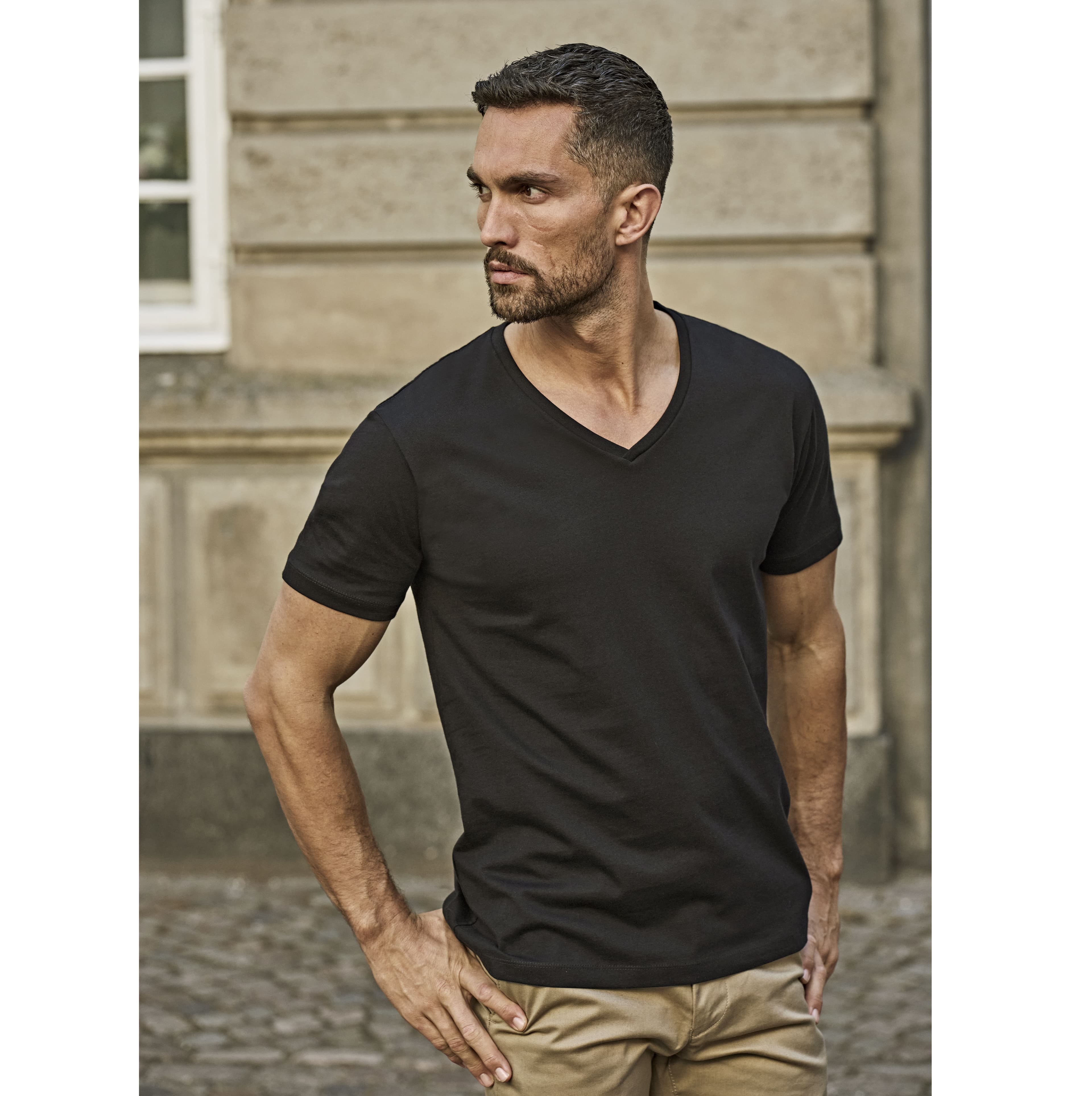 Tee-shirt homme col V
