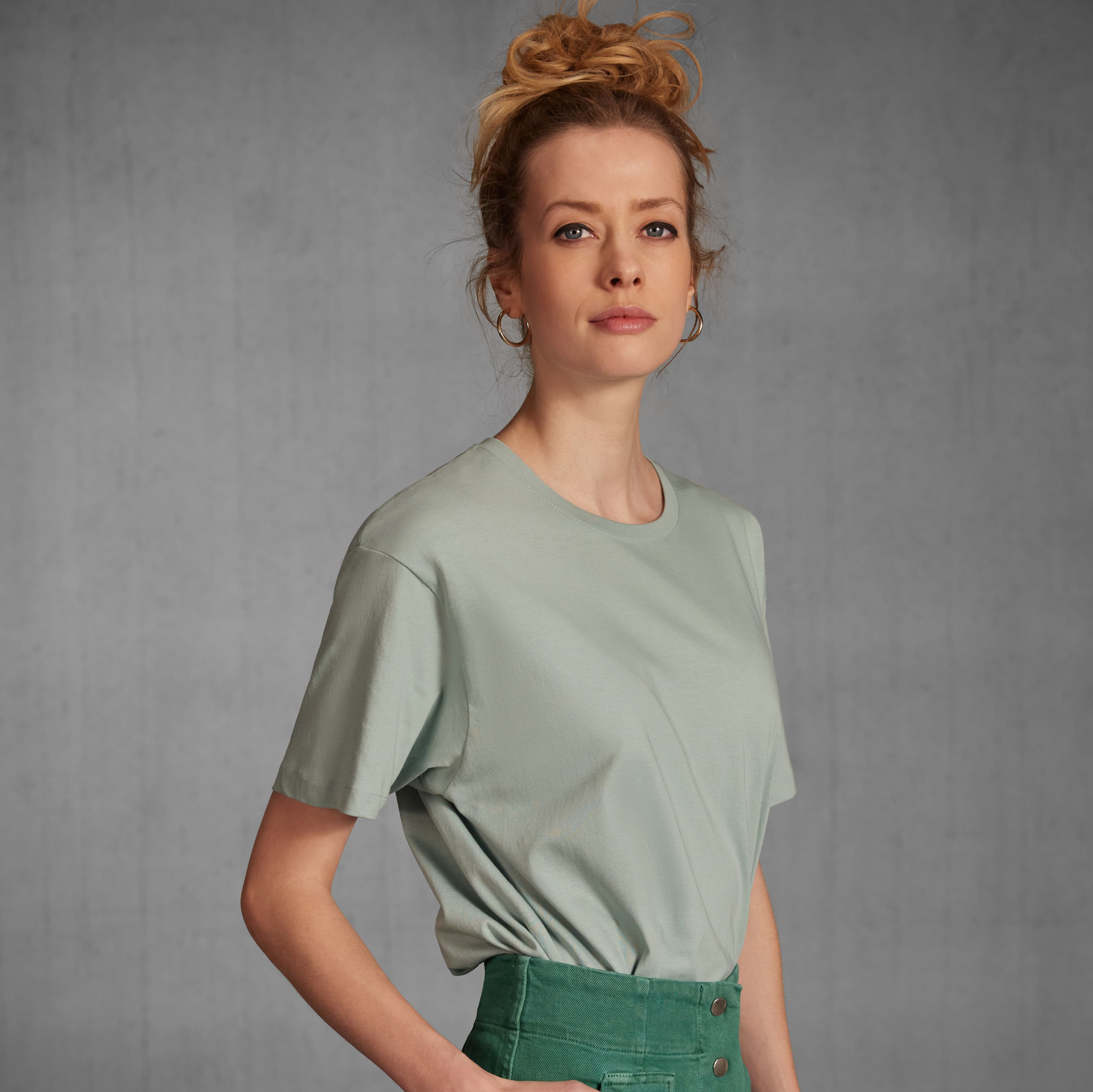 Tee-shirt femme col rond 150 organique