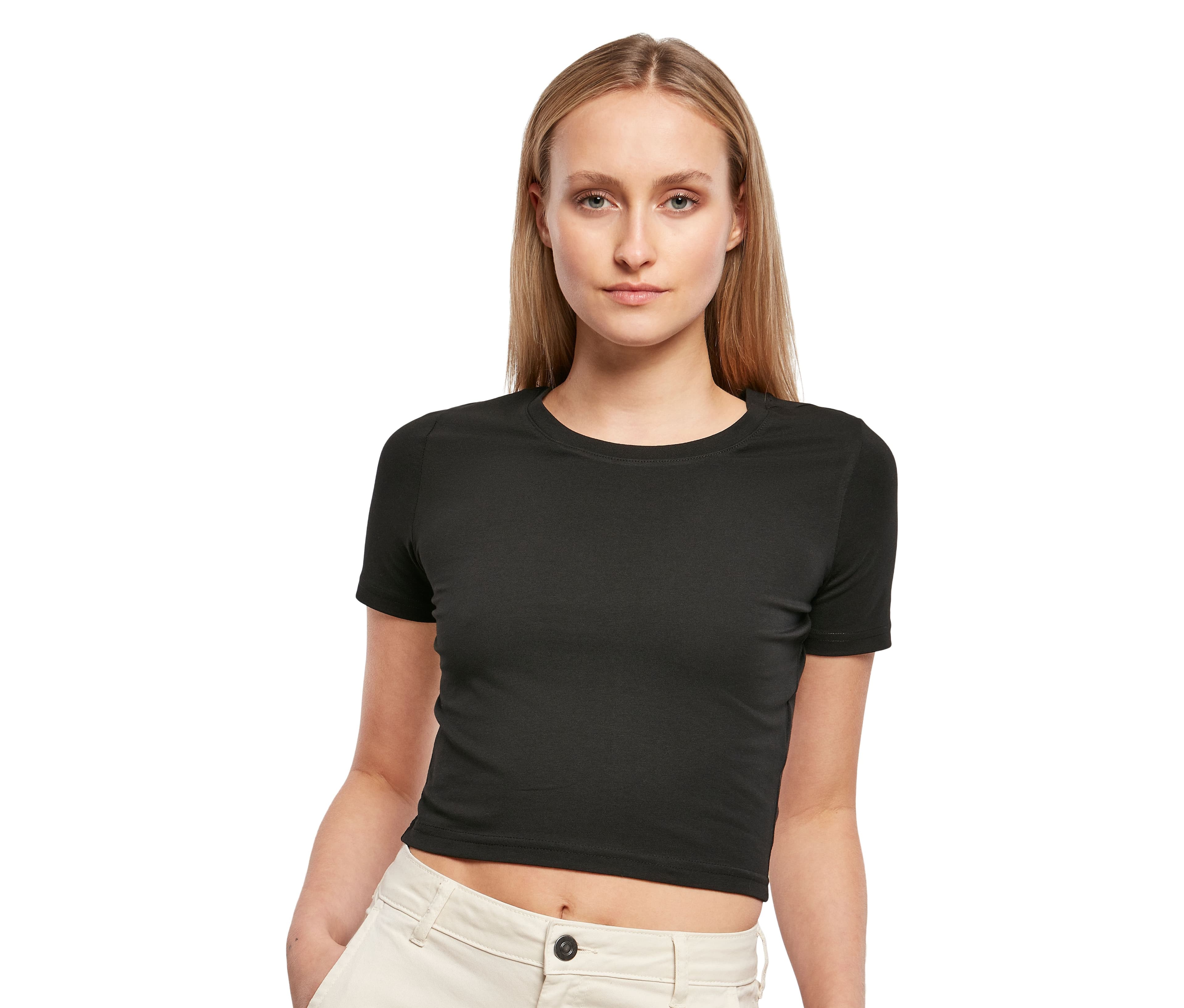 Tee-shirt femme "cropped"