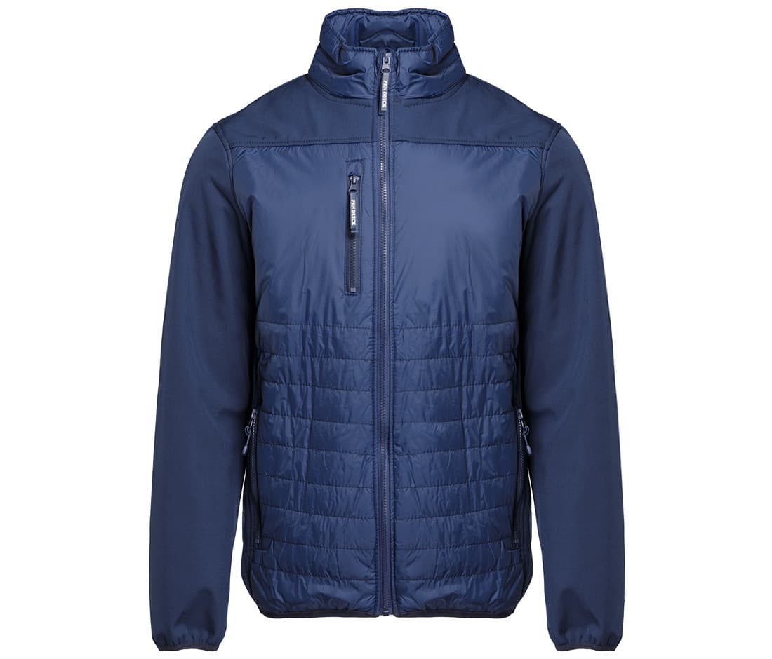 Blouson bi-matière doublé polaire NAVY
