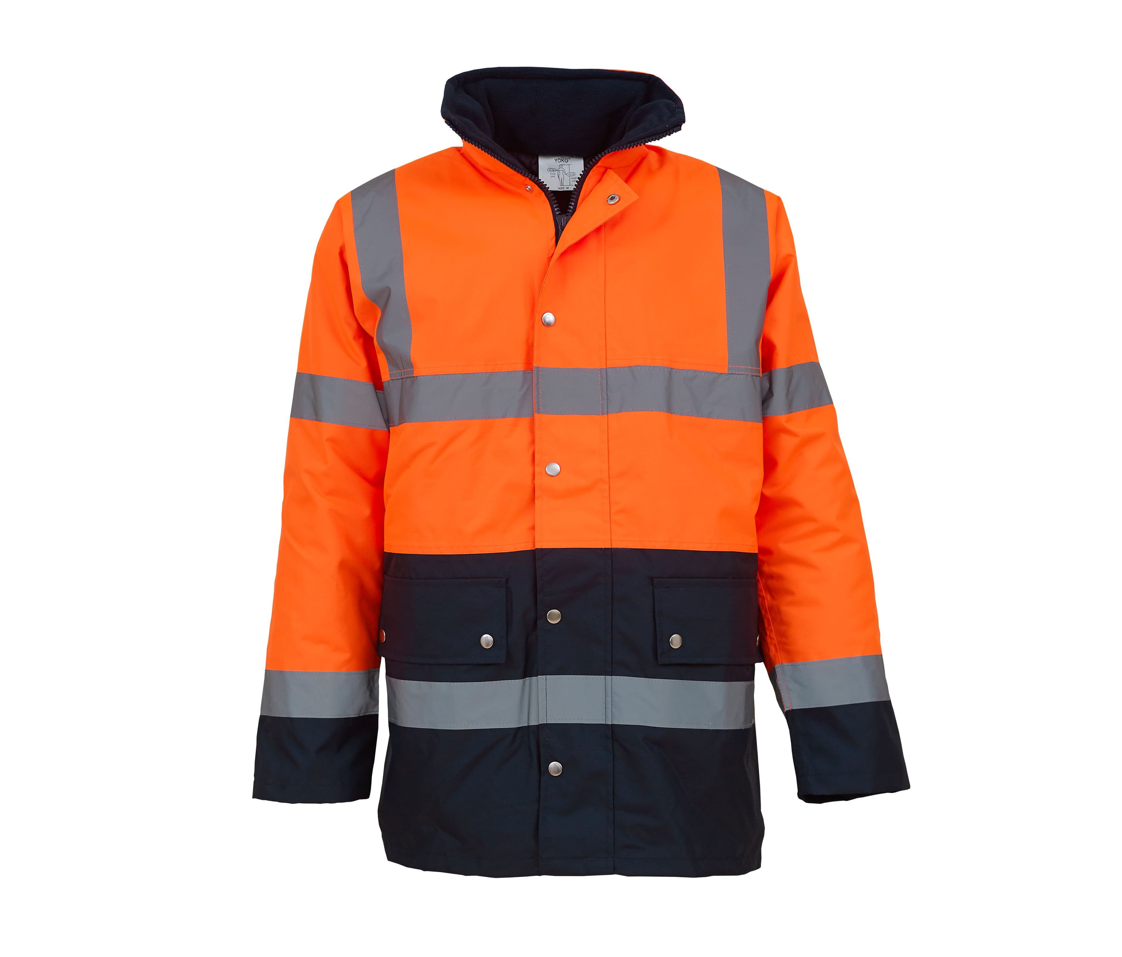 Parka bicolore haute visibilité HI VIS ORANGE/NAVY