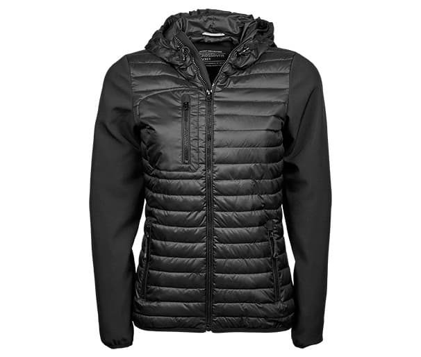 Veste bi-matière femme BLACK/BLACK