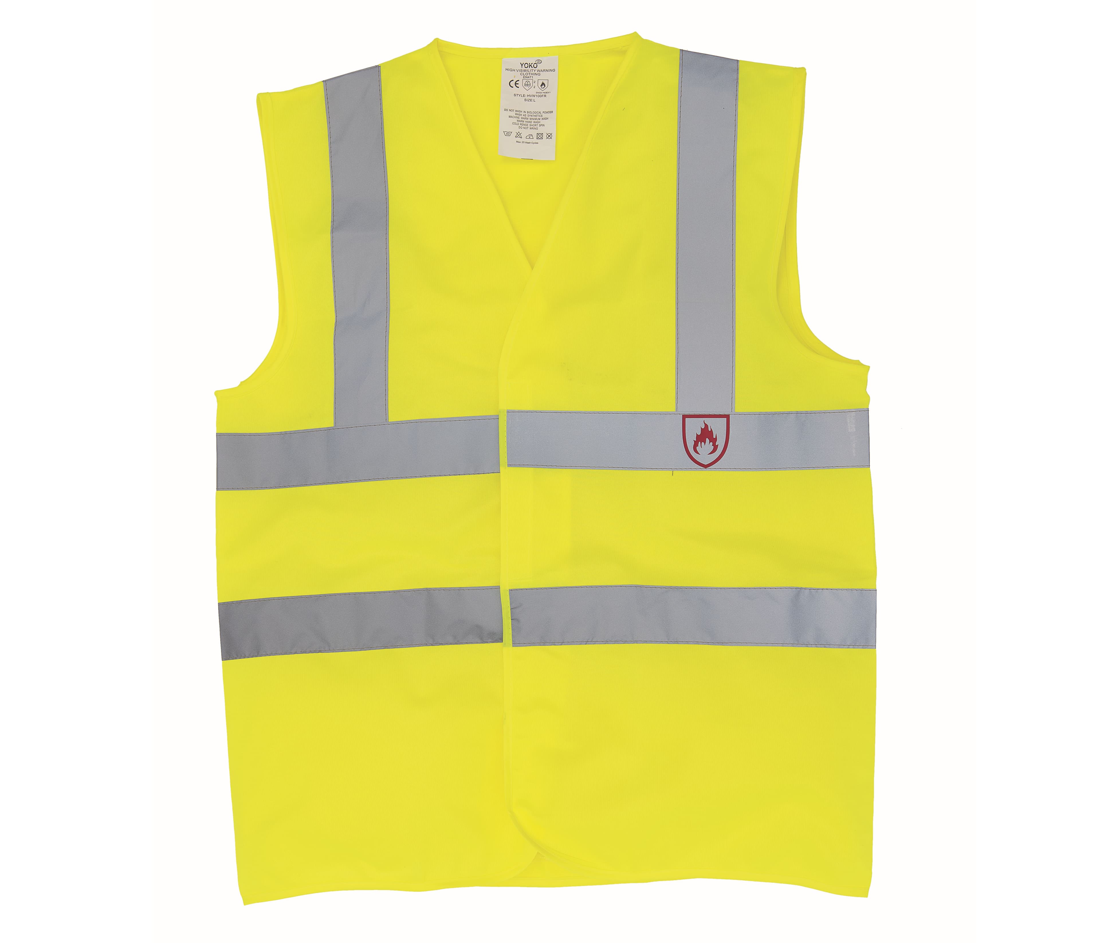 Veste de sécurité retardateur de flamme HI VIS YELLOW