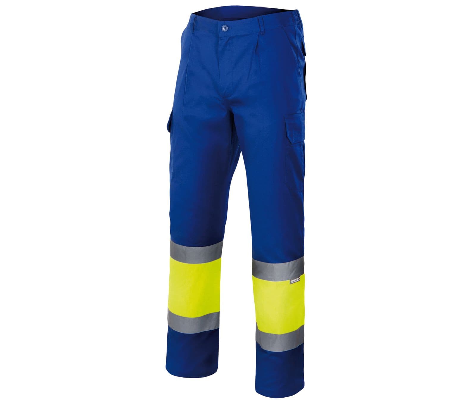 PANTALON BICOLORE HAUTE VISIBILITÉ ROYAL/FLUO YELLOW