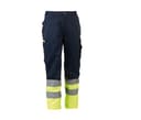 HEROCK Pantalon haute visibilité NAVY/FLUO YELLOW