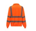 YOKO Sweat col zippé haute visibilité HI VIS ORANGE