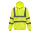 YOKO Sweat capuche zippé haute visibilité HI VIS YELLOW