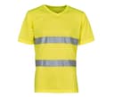YOKO Tee-shirt haute visibilité col V HI VIS YELLOW
