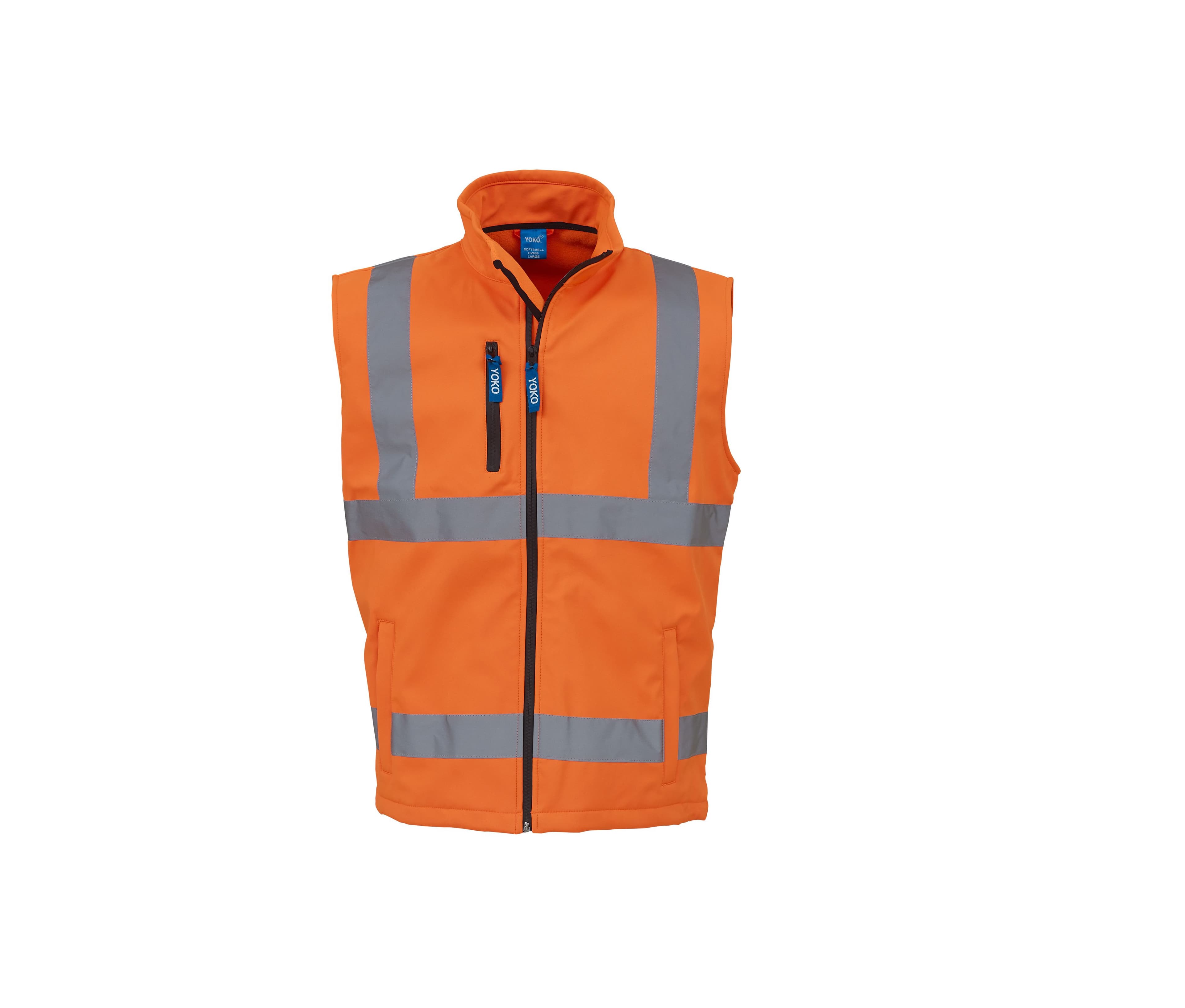 Bodywarmer Softshell haute visibilité HI VIS ORANGE