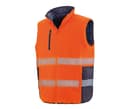RESULT Bodywarmer réversible FLUORESCENT ORANGE/NAVY