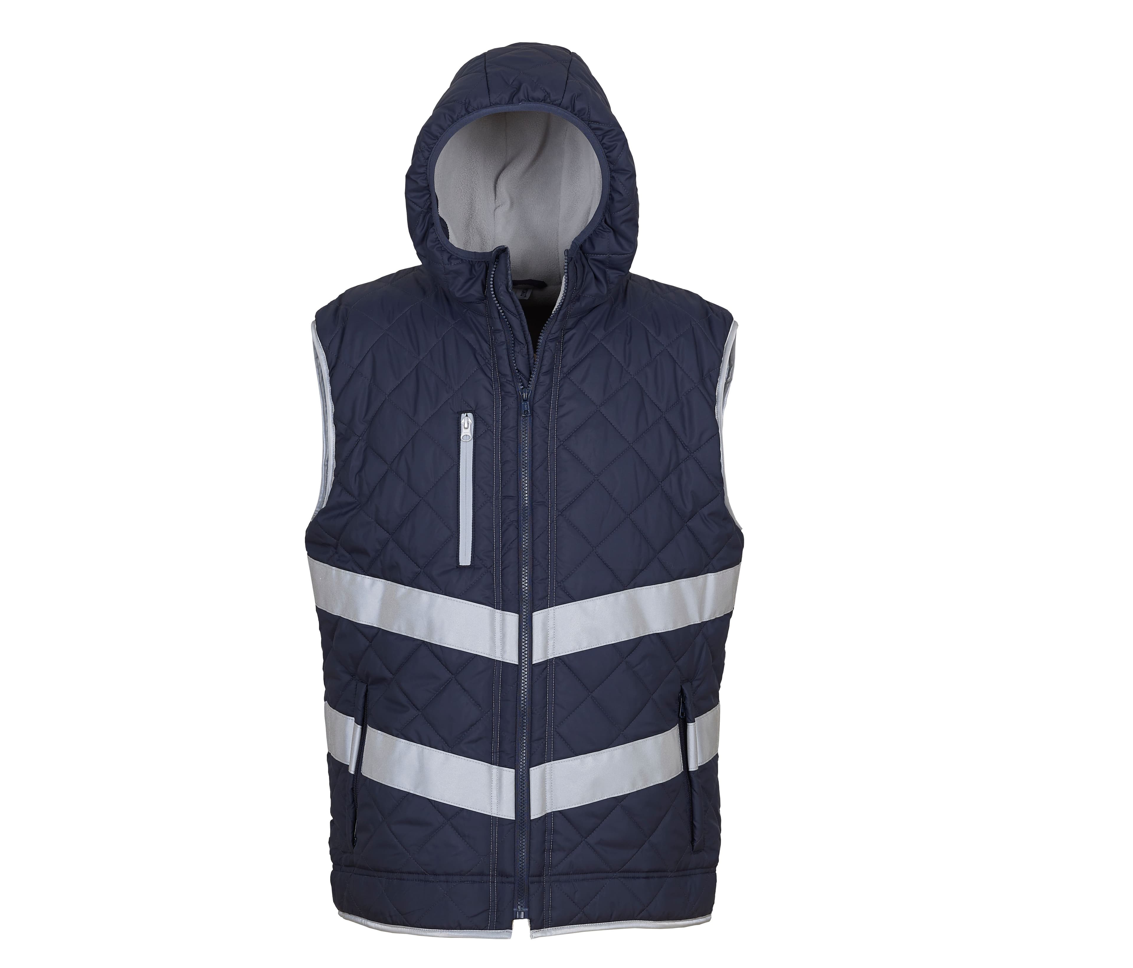 Bodywarmer matelassé haute visibilité NAVY