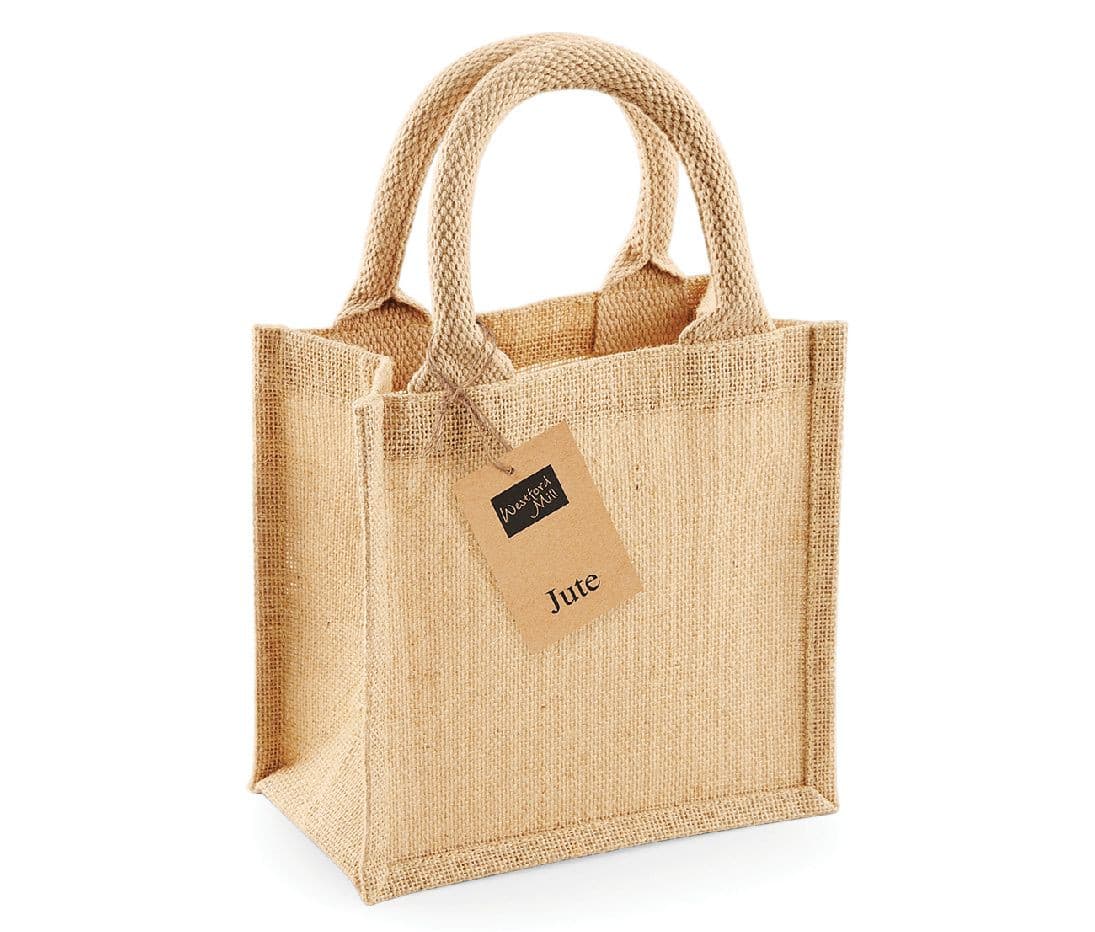 Petit sac cadeau en toile de jute NATURAL