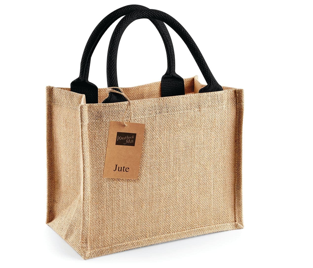 Petit sac en toile de jute NATURAL/BLACK