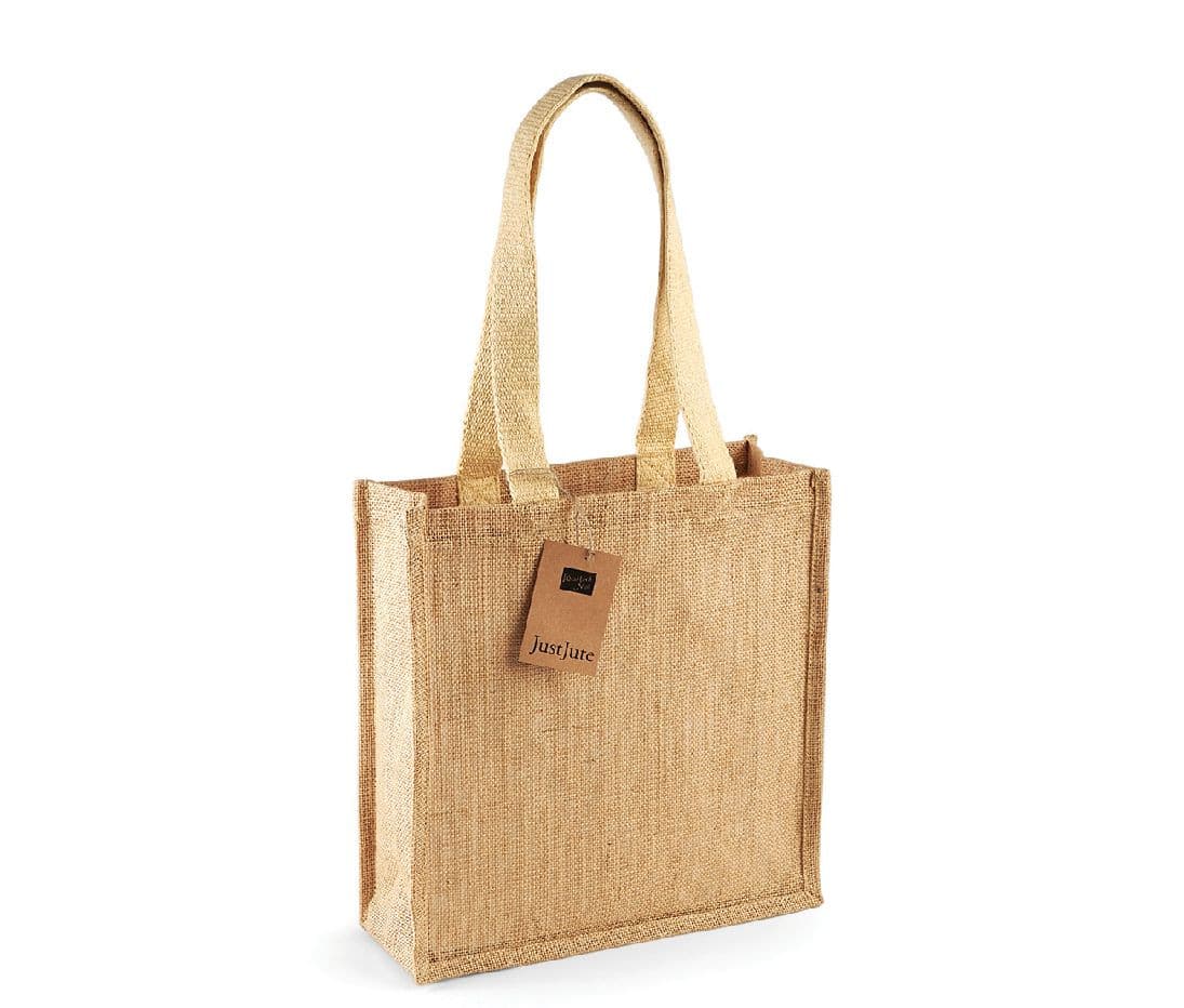 Sac shopping compact en toile de jute NATURAL