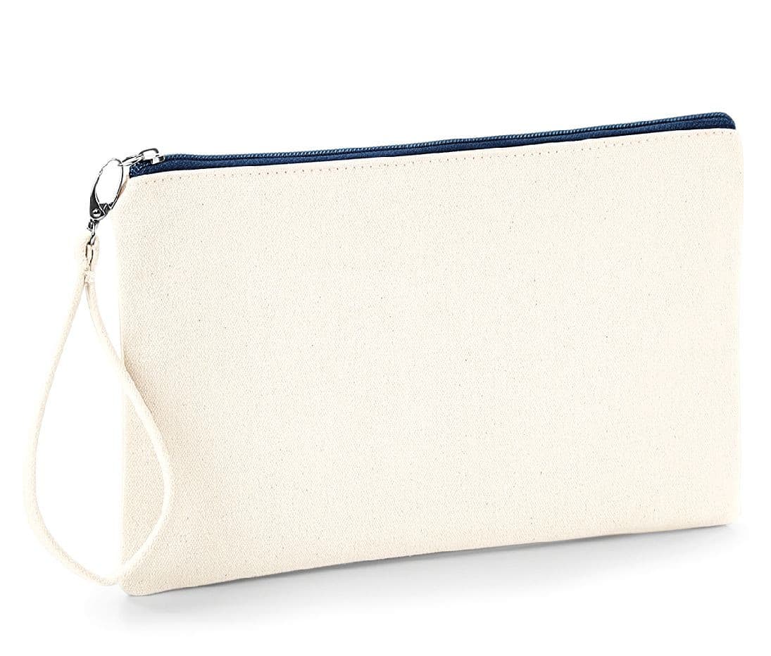 Petite pochette en coton canvas NATURAL/NAVY