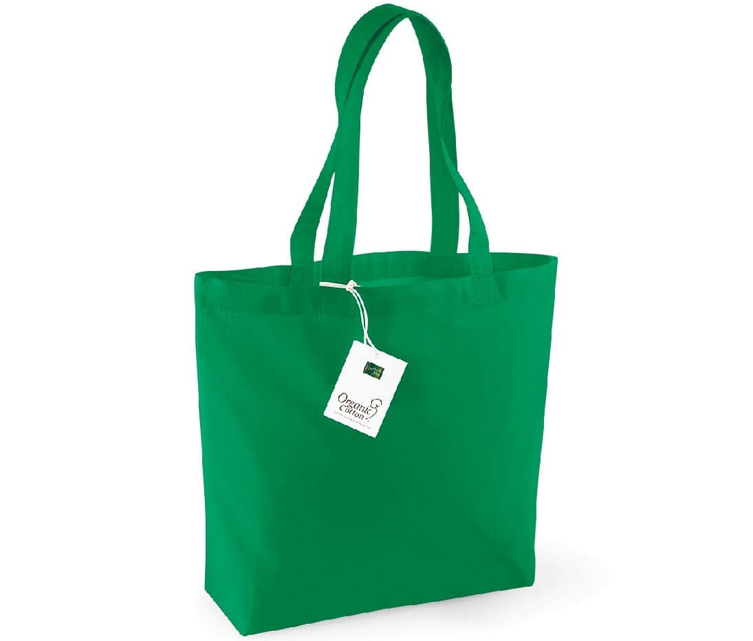 Sac shopping en coton bio KELLY GREEN