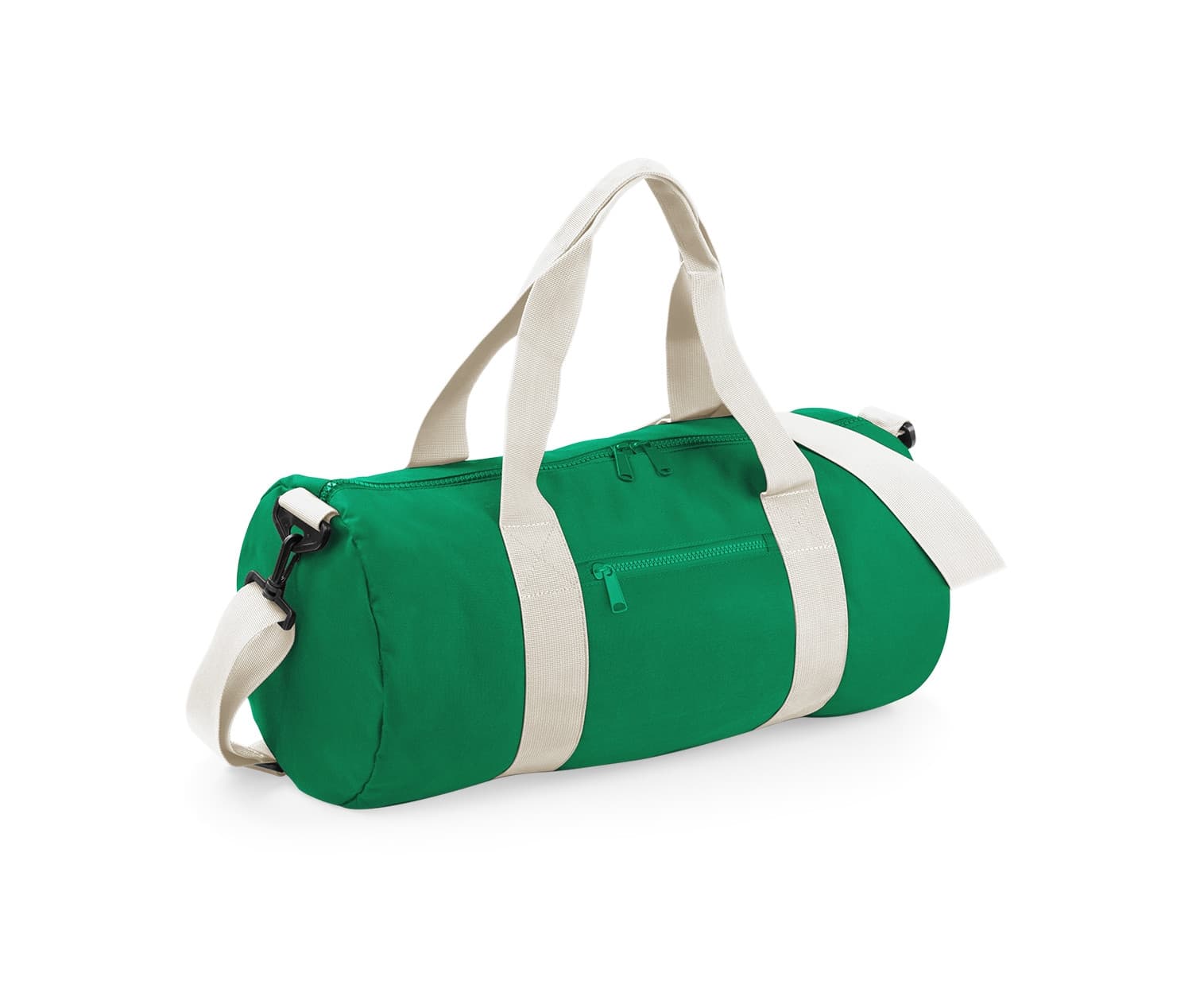 Sac de voyage contrasté KELLY GREEN/OFF WHITE