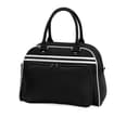 BAG BASE Sac bowling rétro BLACK/WHITE