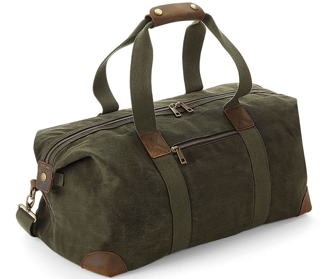Sac fourre-tout en toile cirée traditionnel OLIVE GREEN