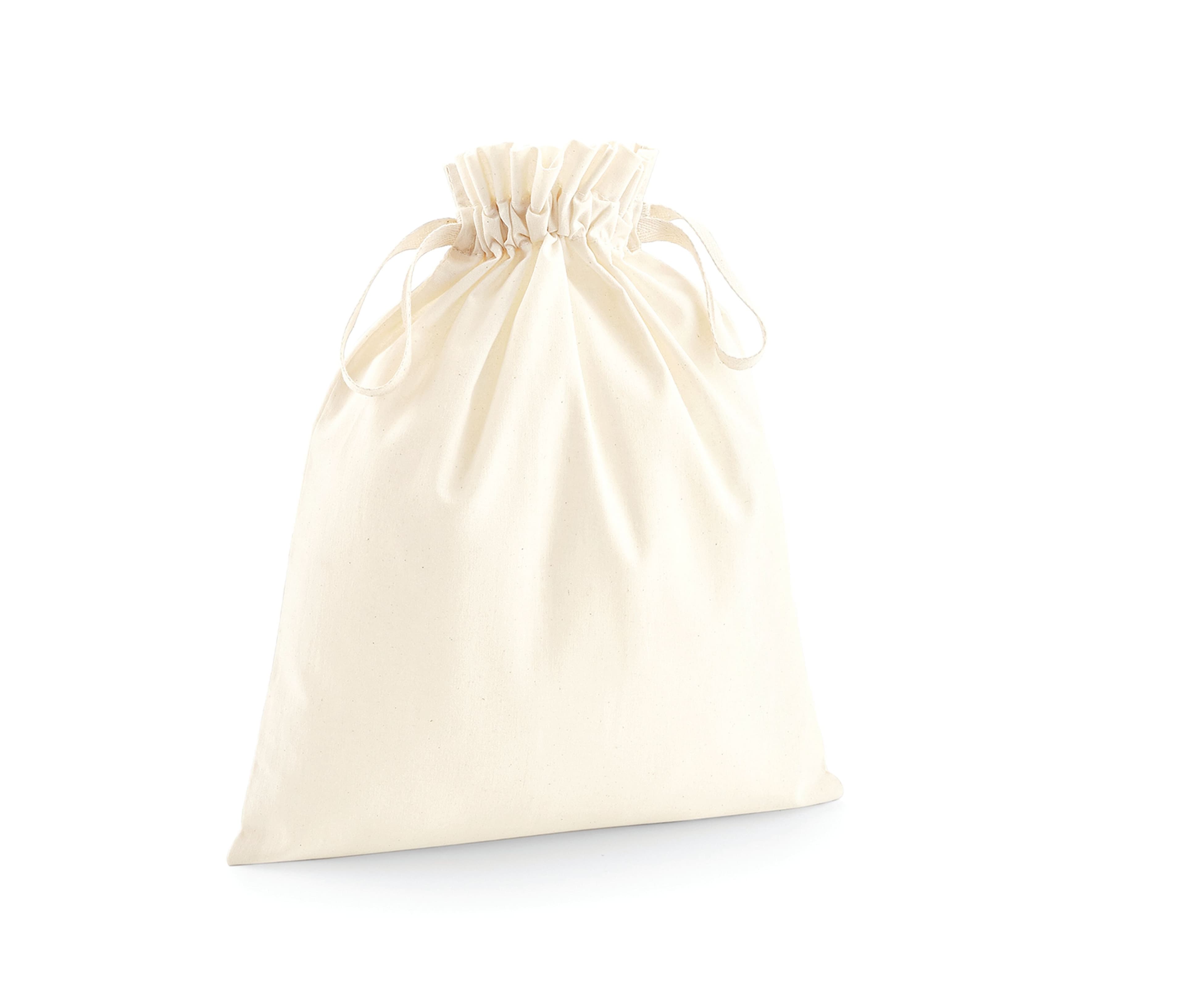 Sac avec cordon en coton bio NATURAL