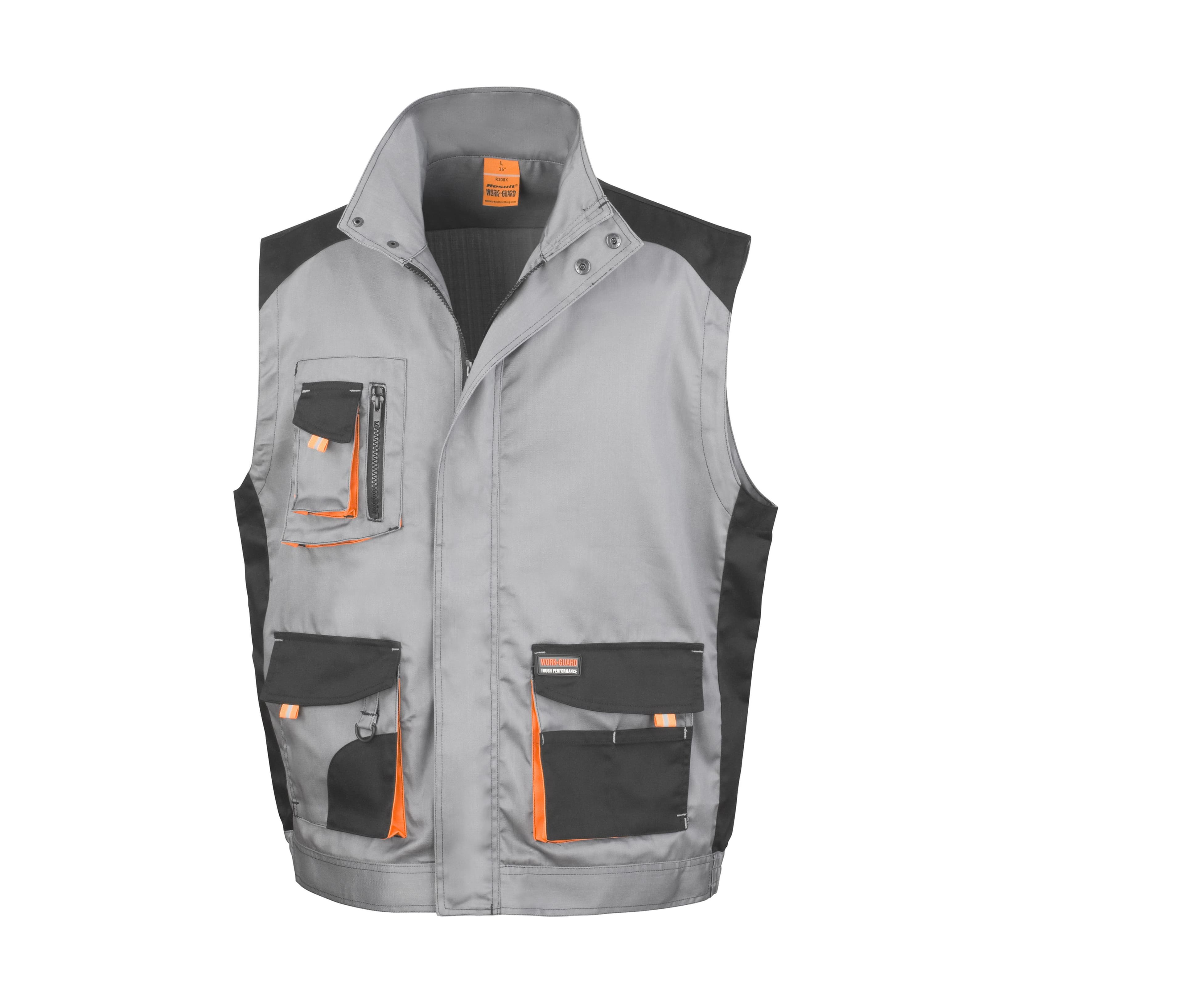 Bodywarmer de travail Lite GREY/BLACK/ORANGE
