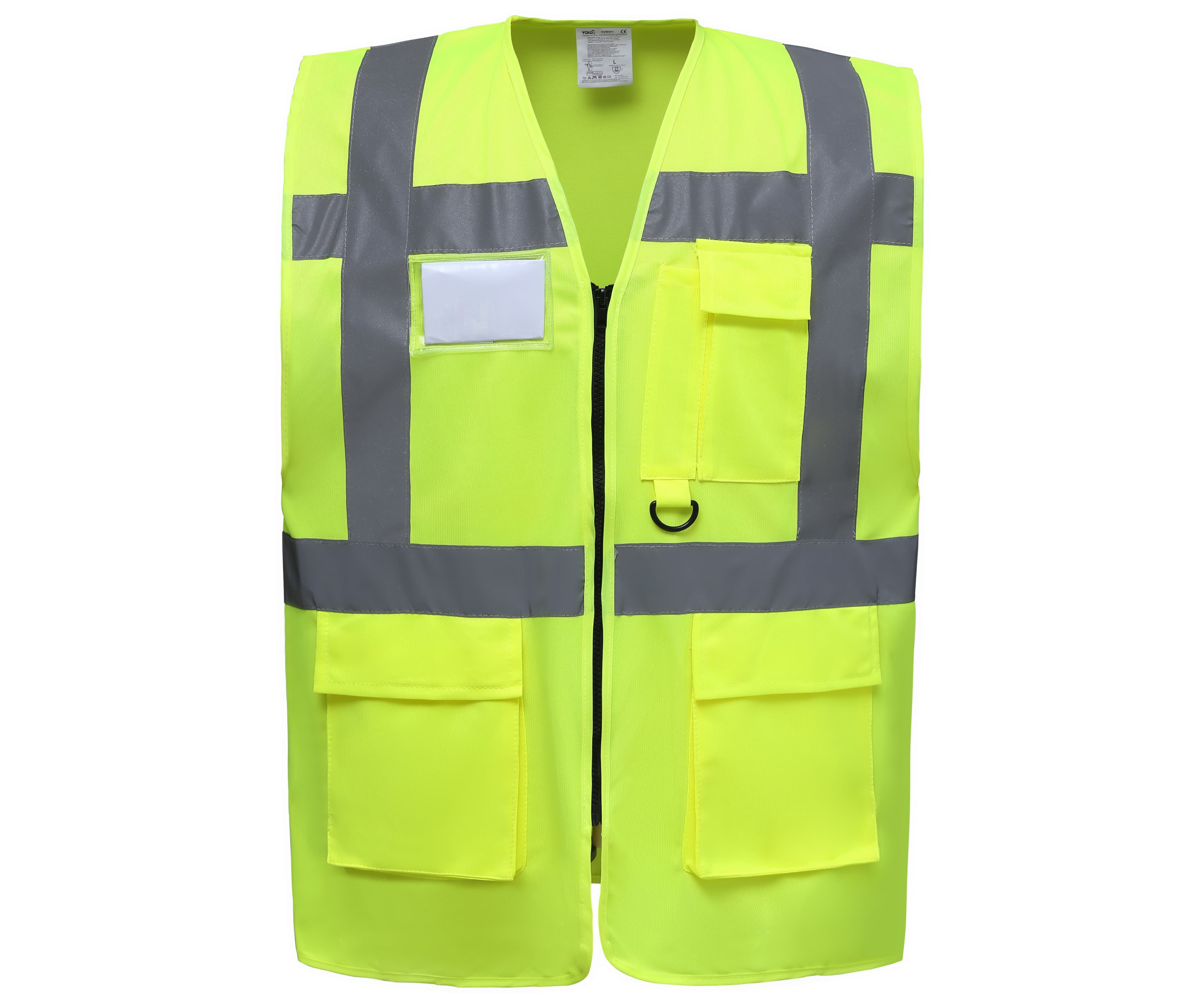 Gilet multi-fonction haute sécurité HI VIS YELLOW